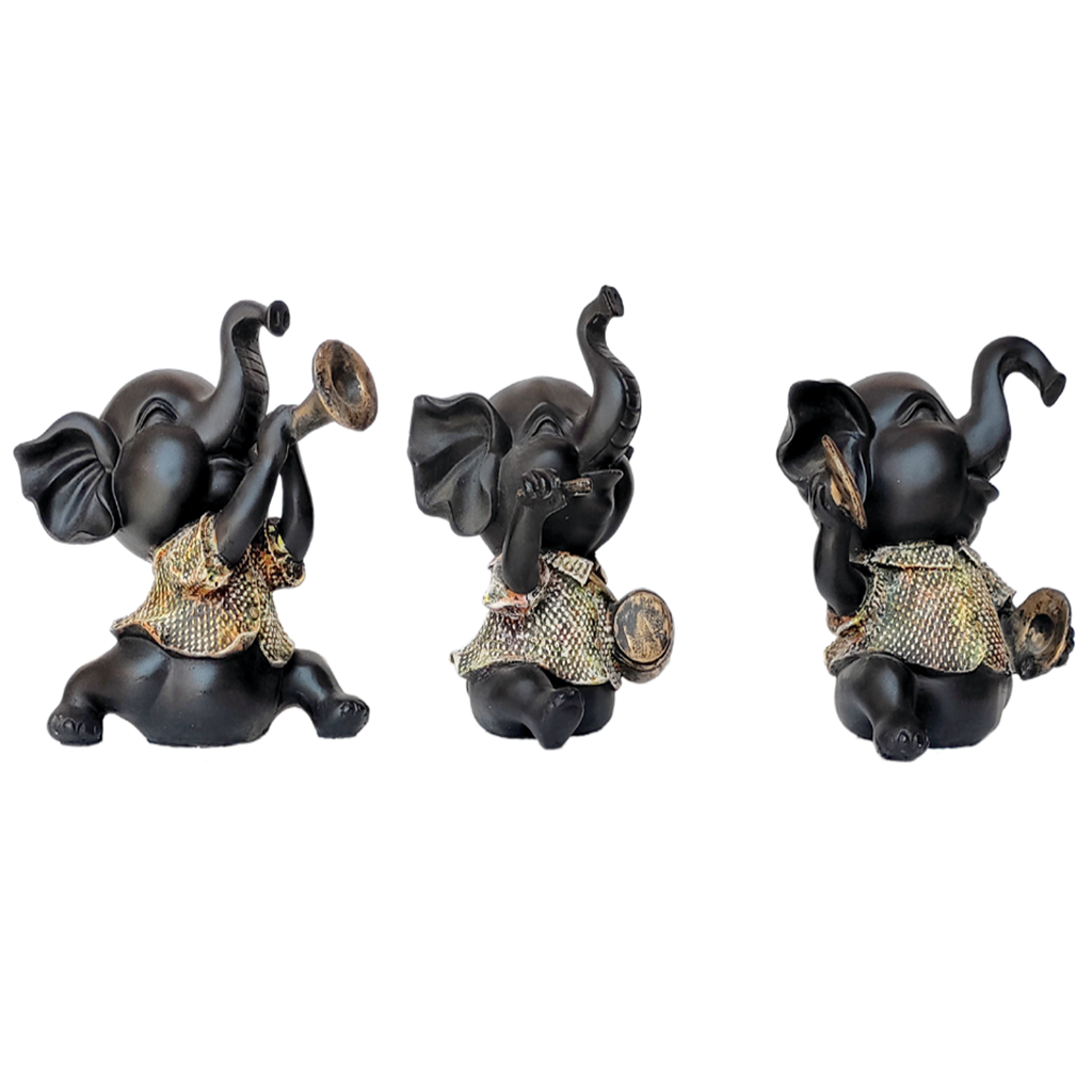 Set of three Musical Appu Resin Showpiece The Best Gift For Friends H – 21 cm