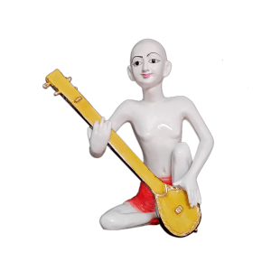 Kunj Bihari Shri Haridas Ji idol devotional Haridas Thakur beautiful handmade Murti, H-14 cm