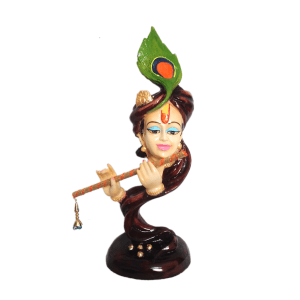 Curved Pankh Krishan Colourful Idol, H-33 cm