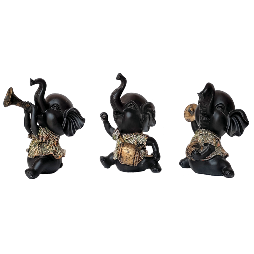 Set of three Musical Appu Resin Showpiece The Best Gift For Friends H – 21 cm