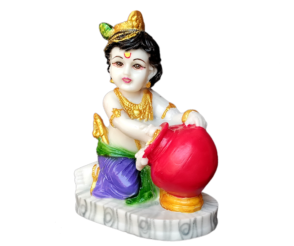 Krishna ,makhan chor Idol H 17 cm