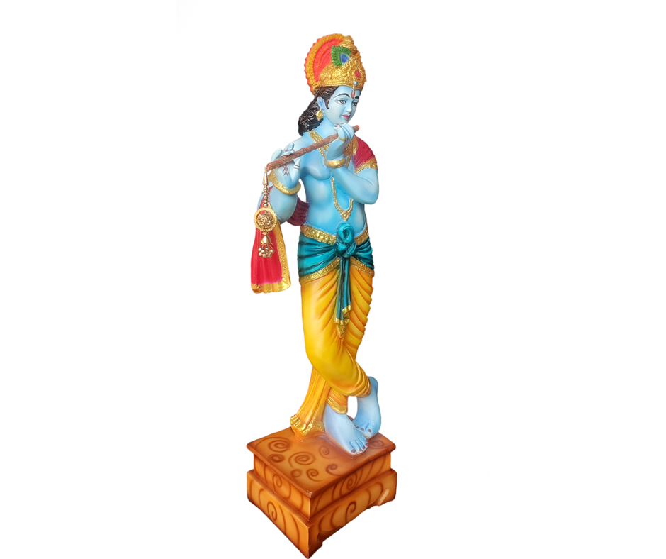 Standing Krishan With Bansuri Idol, Height-63 CM