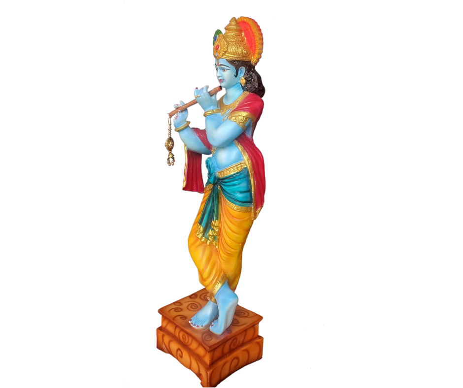 Standing Krishan With Bansuri Idol, Height-63 CM