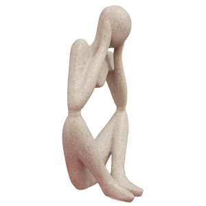 The Thinker Lady Sculpture Figurines Office Home Decor H- 24 cm