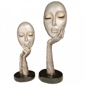Abstract The Thinker Lady Statue for Home Decor H- 40 cm