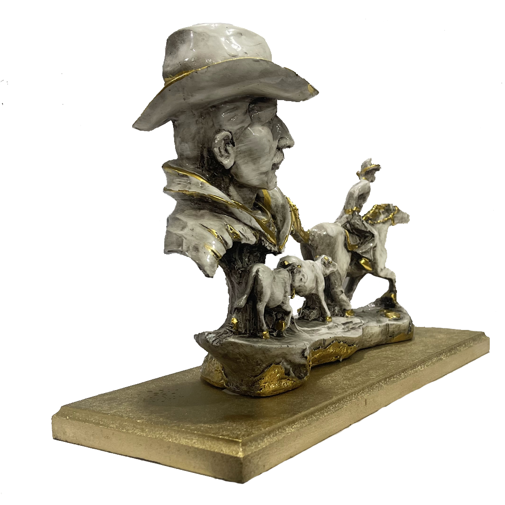 Abstract Man with Horse Table Decor ,H- 22 cm