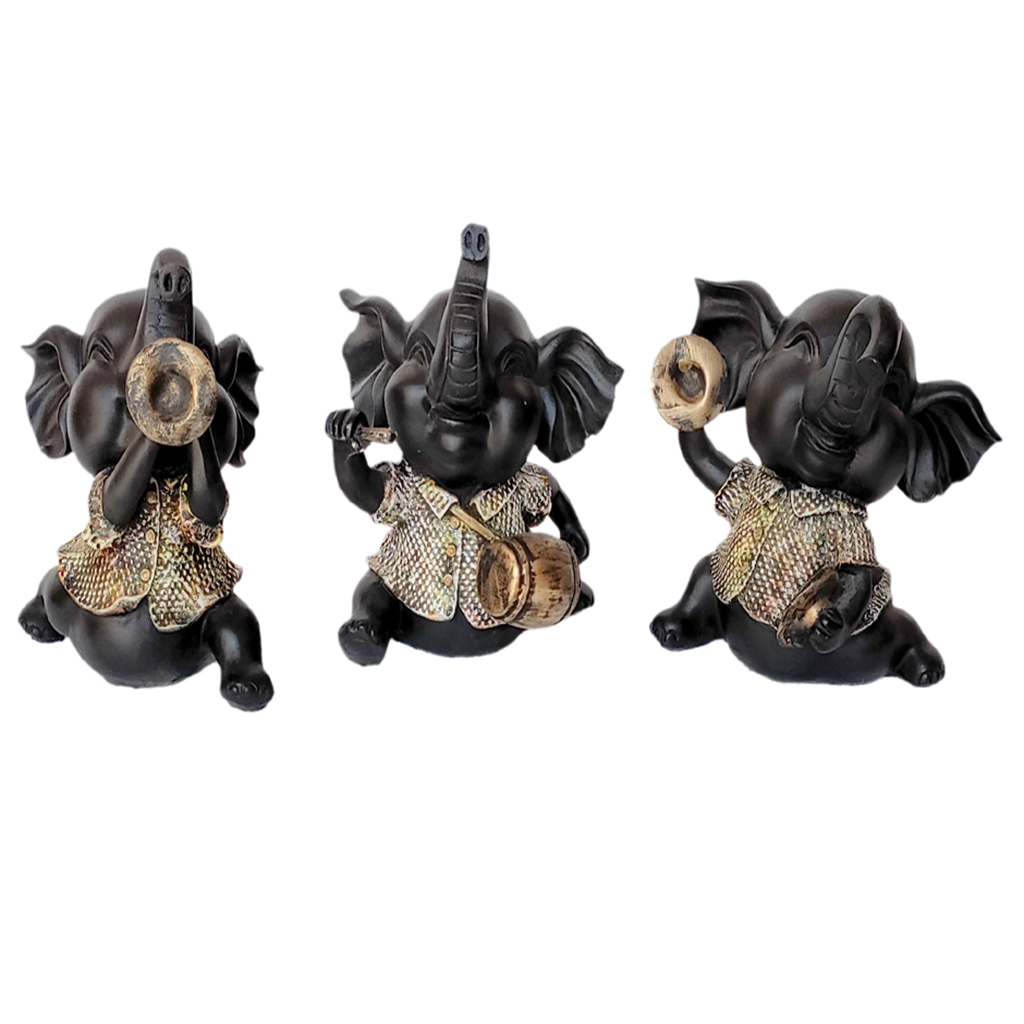 Set of three Musical Appu Resin Showpiece The Best Gift For Friends H – 21 cm