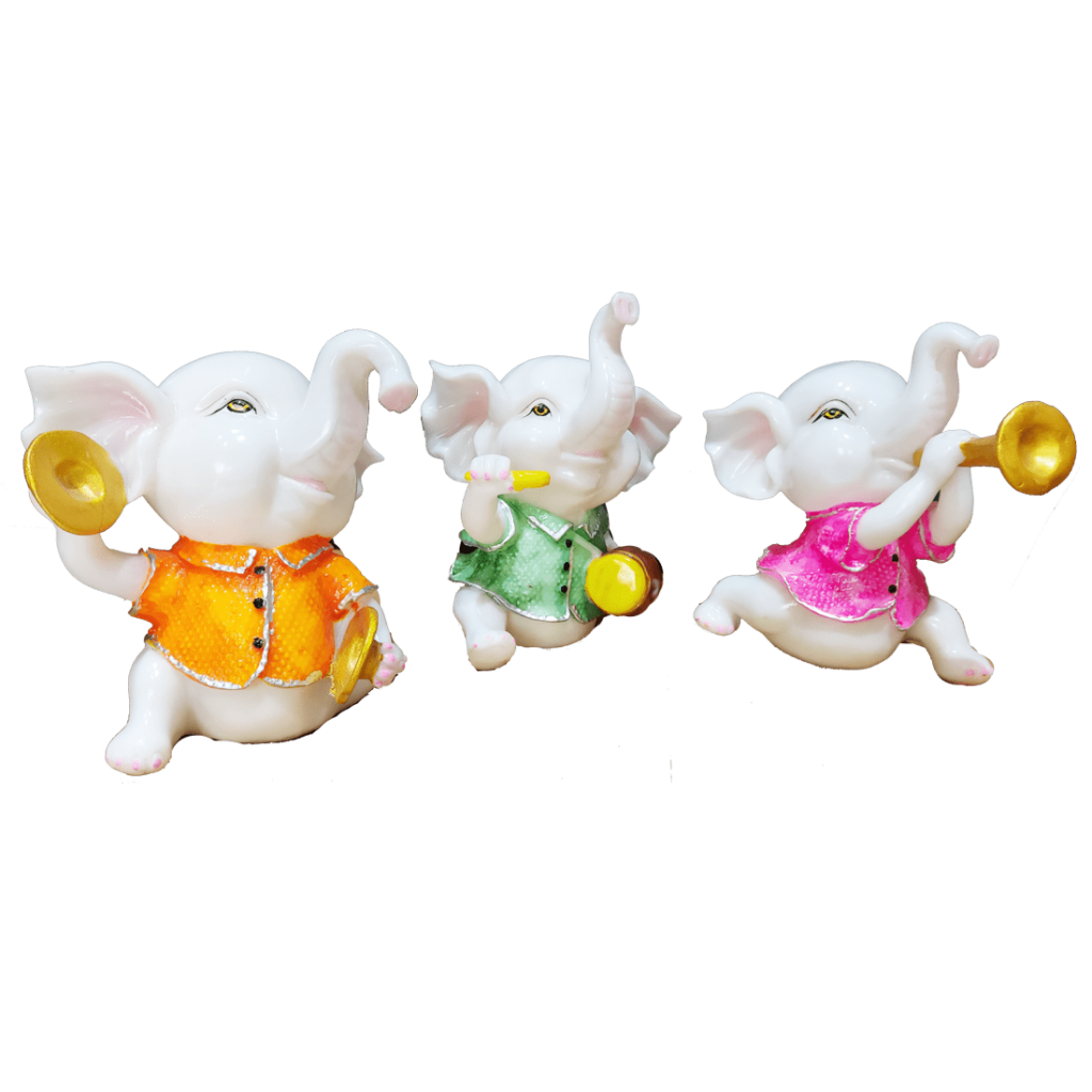 Set of three Musical Appu Showpiece The Best Gift For Friends H – 21 cm