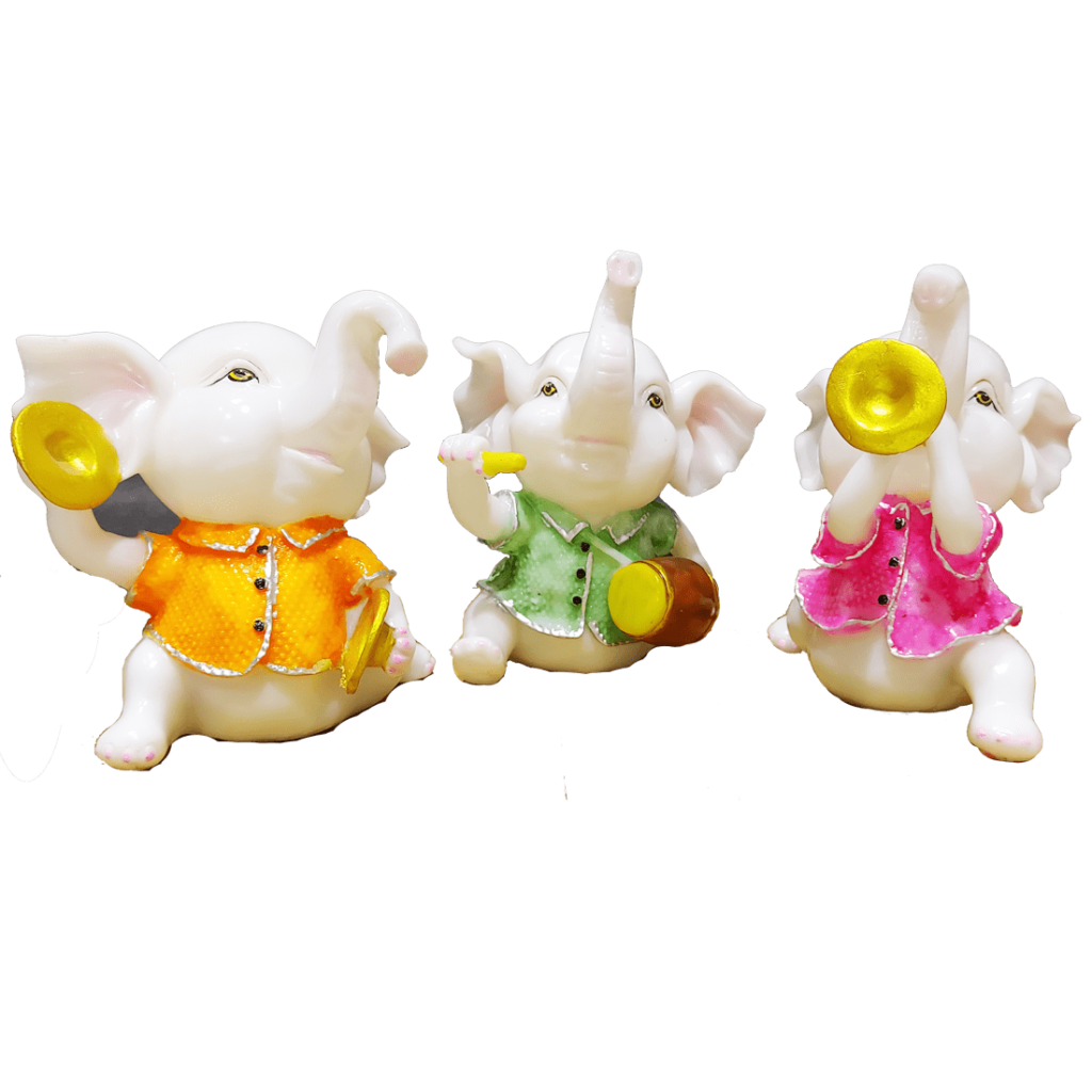 Set of three Musical Appu Showpiece The Best Gift For Friends H – 21 cm
