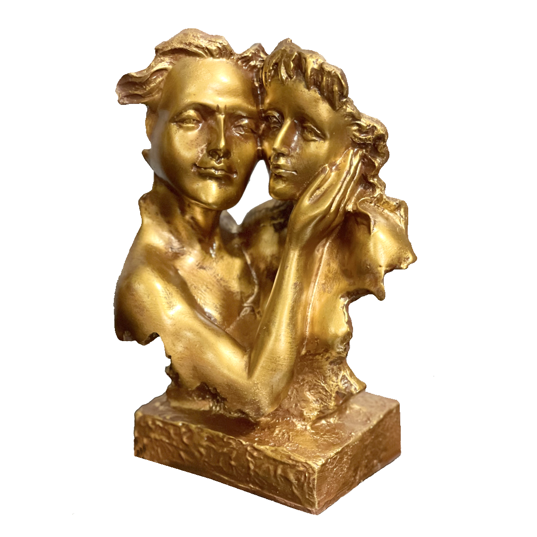 Romantic Love Couple Statue Figurine for Home Decor Gift Height- 23.5 cm