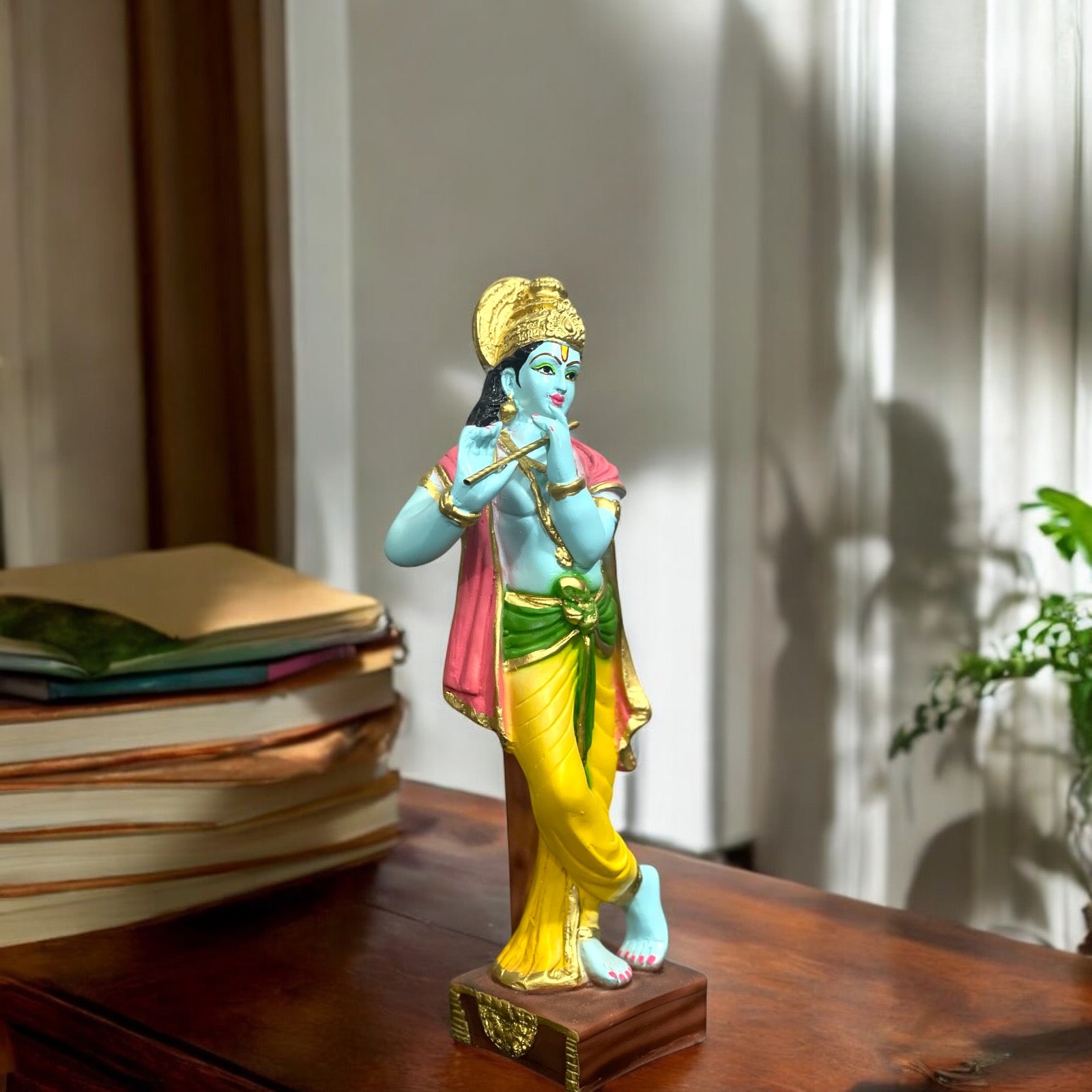 Standing Krishan With Bansuri Idol Statue Height- 38 Cm