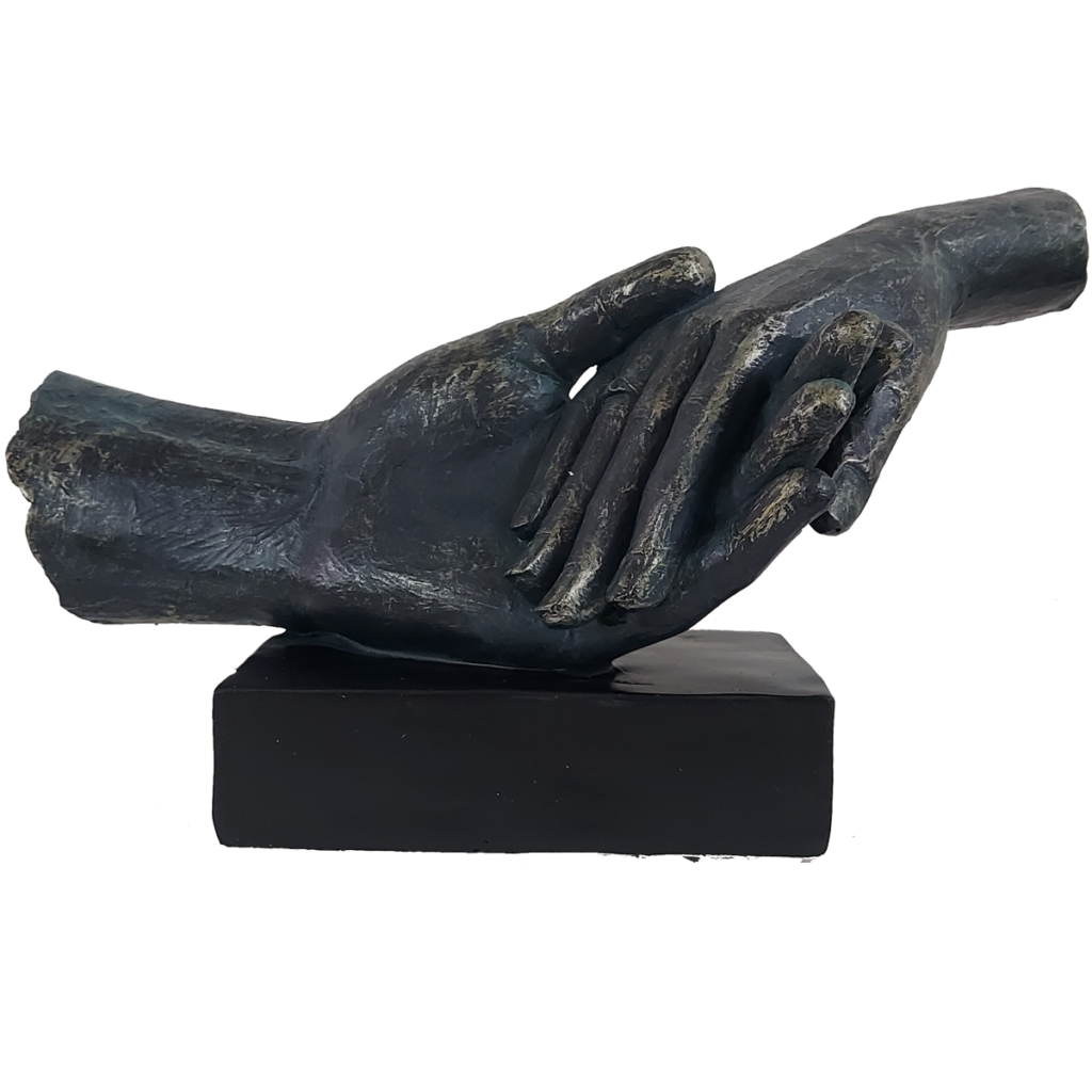 cutNcurve Wedding Proposal Engagement Couples Holding Hand in Hand Statue Height 12 cm