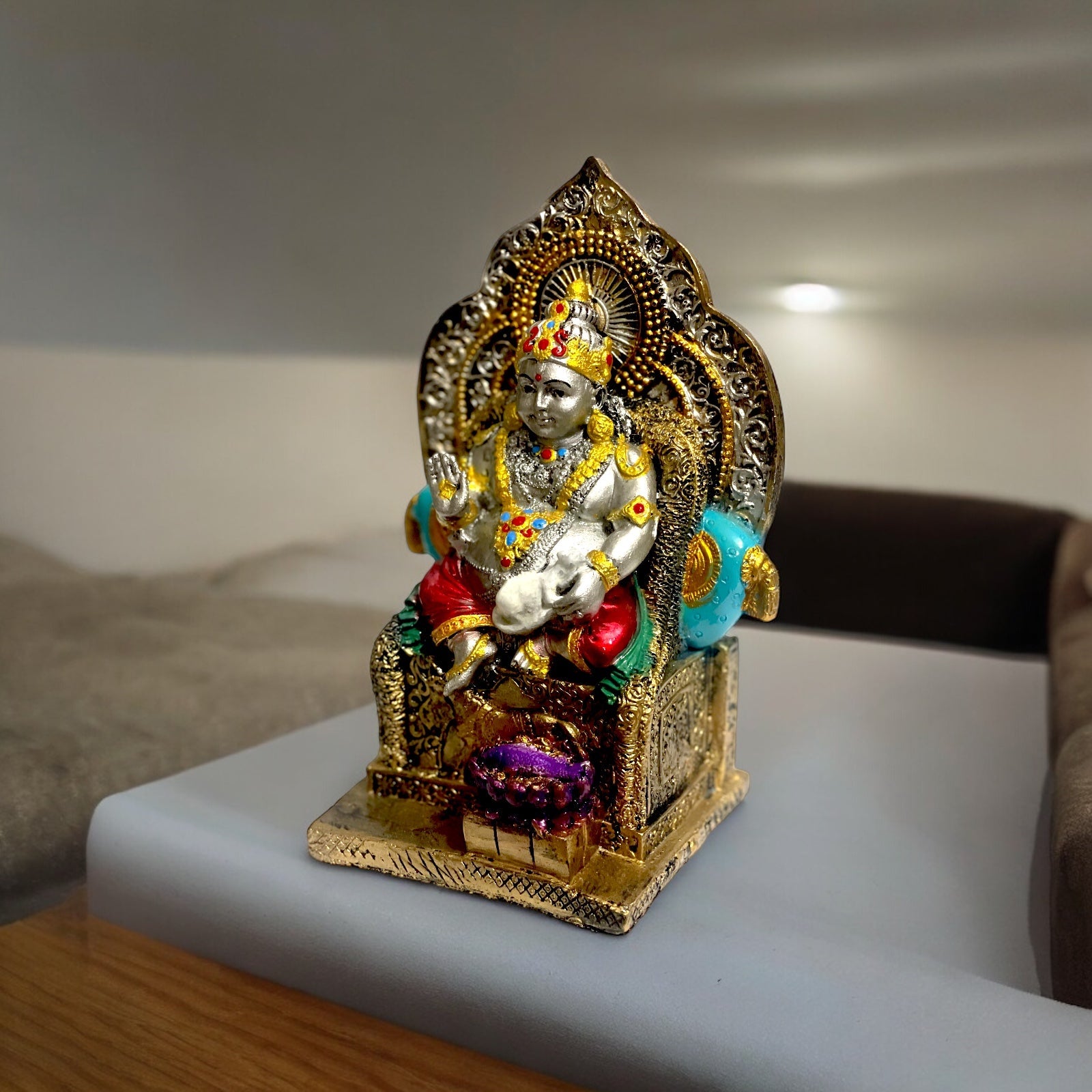 Lord Kuber Handmade Idol Best for Vastu Height 7 Inches