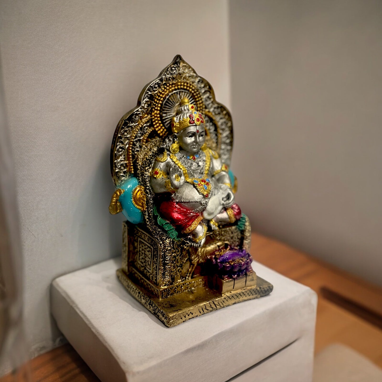 Lord Kuber Handmade Idol Best for Vastu Height 7 Inches