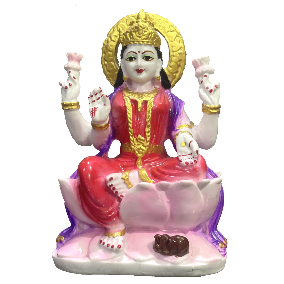 Laxmi Ganesh Murti Marble Look for Diwali Pujan Made in India H – 22 cm