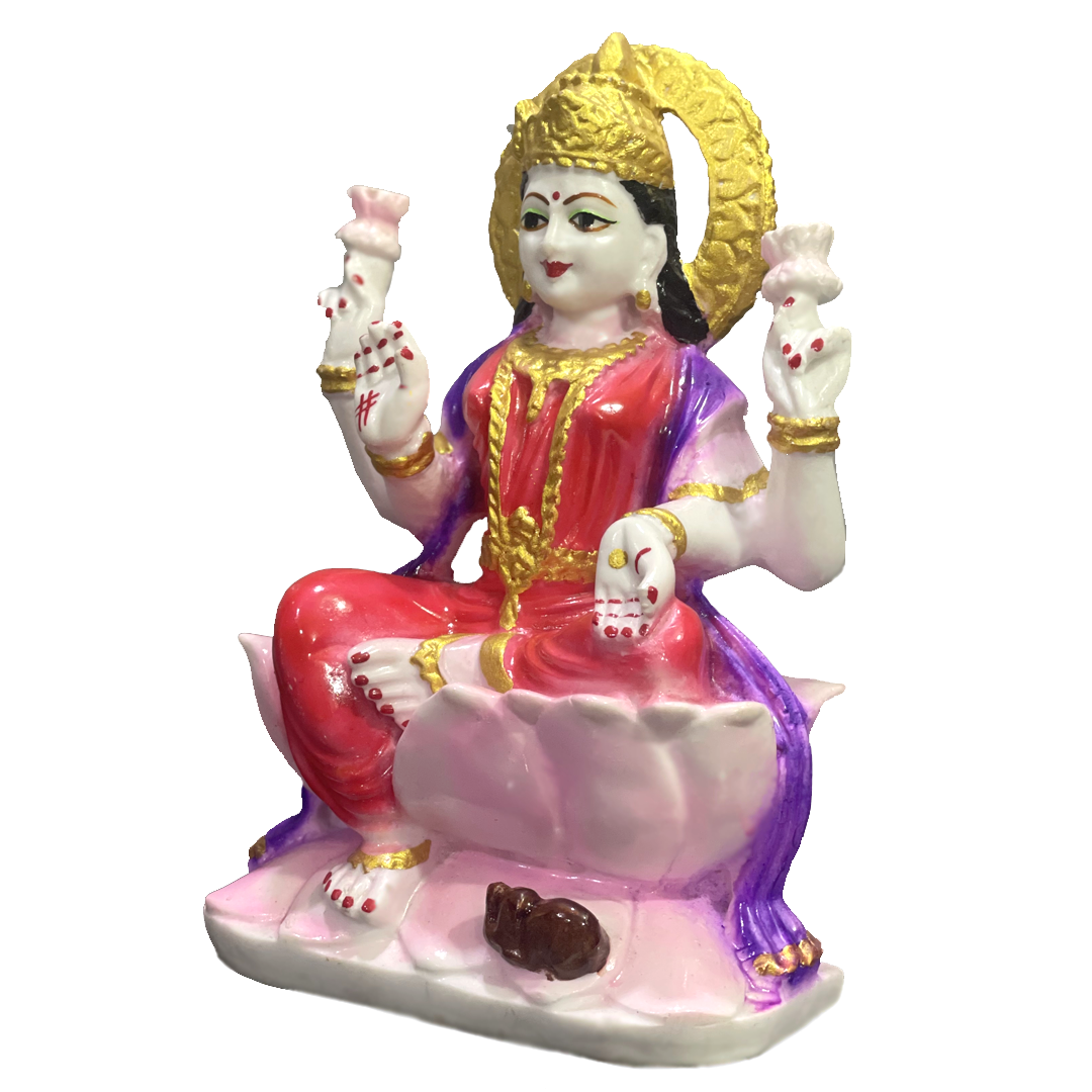 Laxmi Ganesh Murti Marble Look for Diwali Pujan Made in India H – 22 cm
