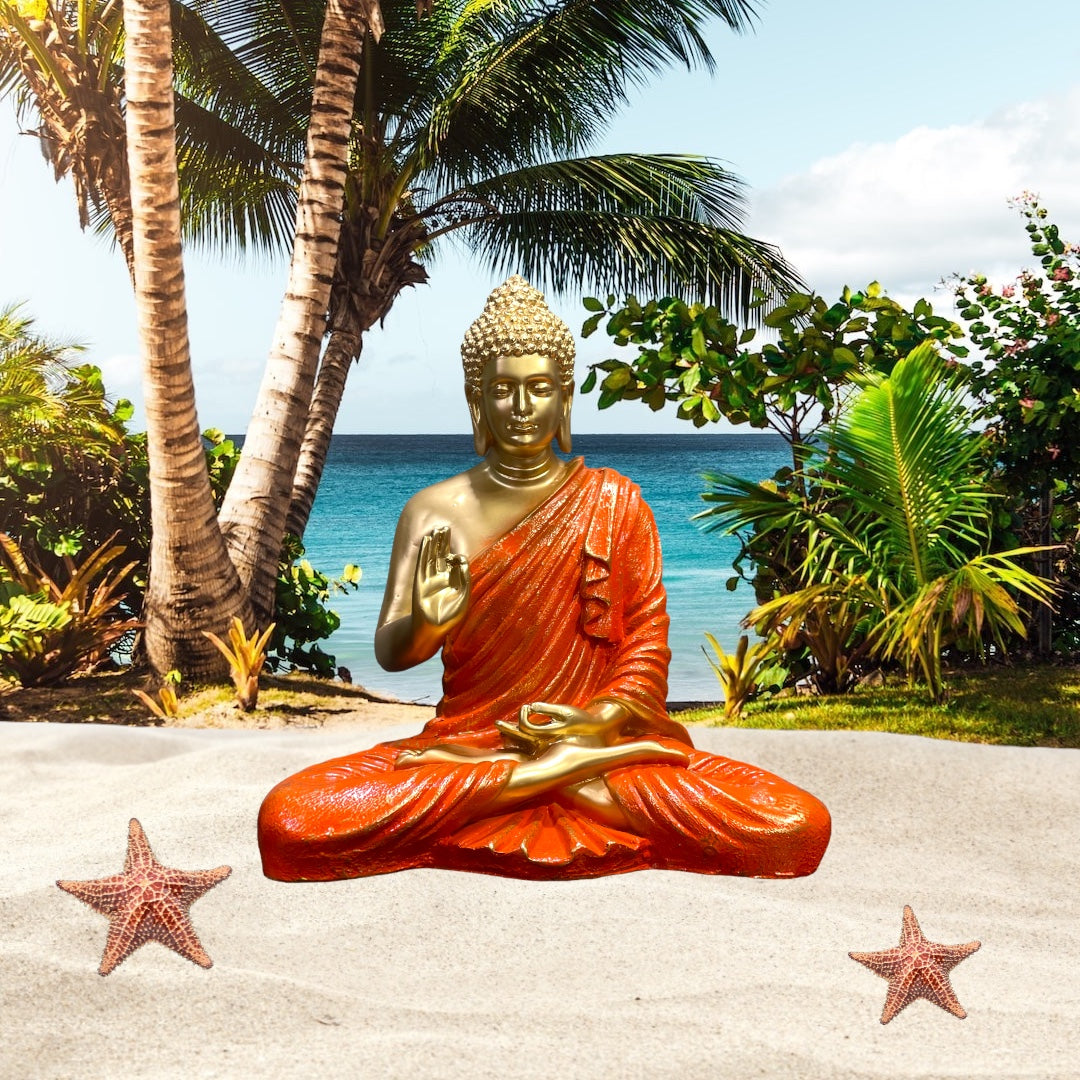 Ashirvad Buddha Idol Large Meditating Buddha Statue Height 55 CM