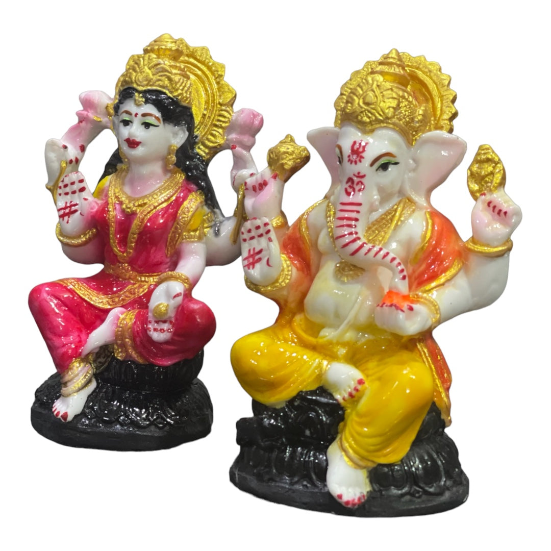 Lord Laxmi Ganesh Murti Idol Best for Office Home Puja  H 10.5 cm