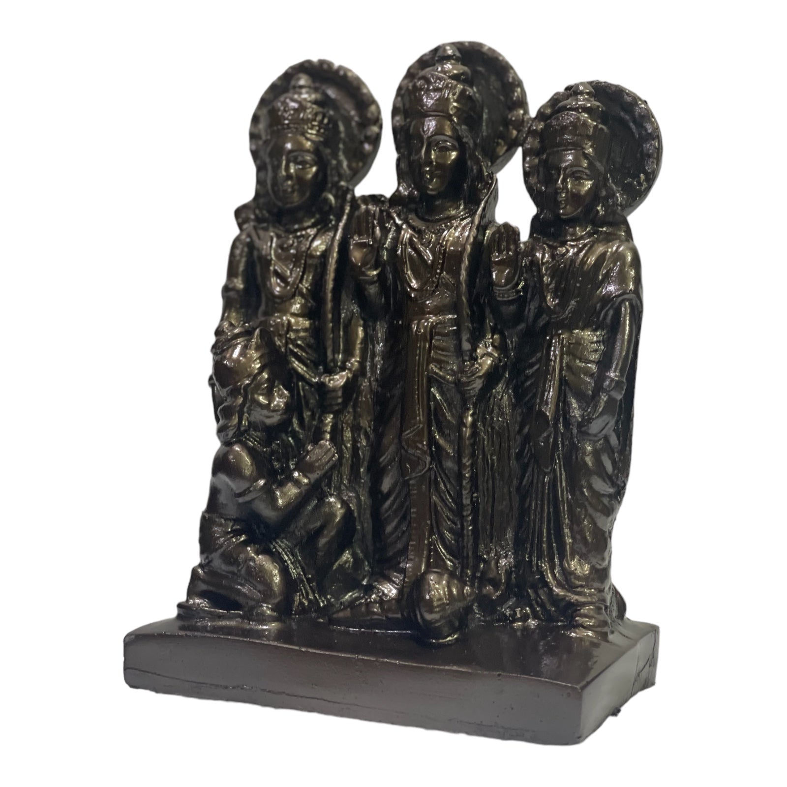 Lord Ram Darbar Idol Showpiece Statue Puja, H - 15.5 cm