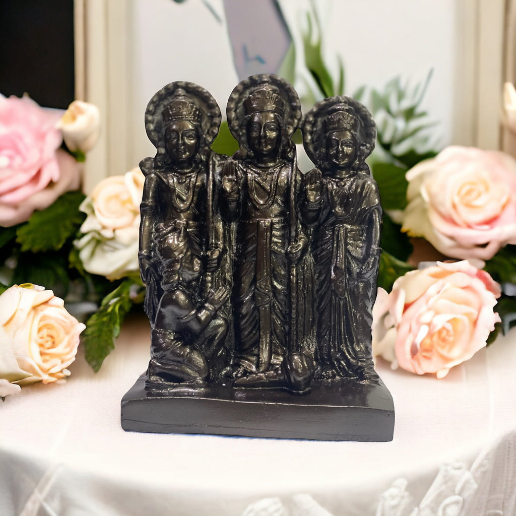 Lord Ram Darbar Idol Showpiece Statue Puja, H - 15.5 cm