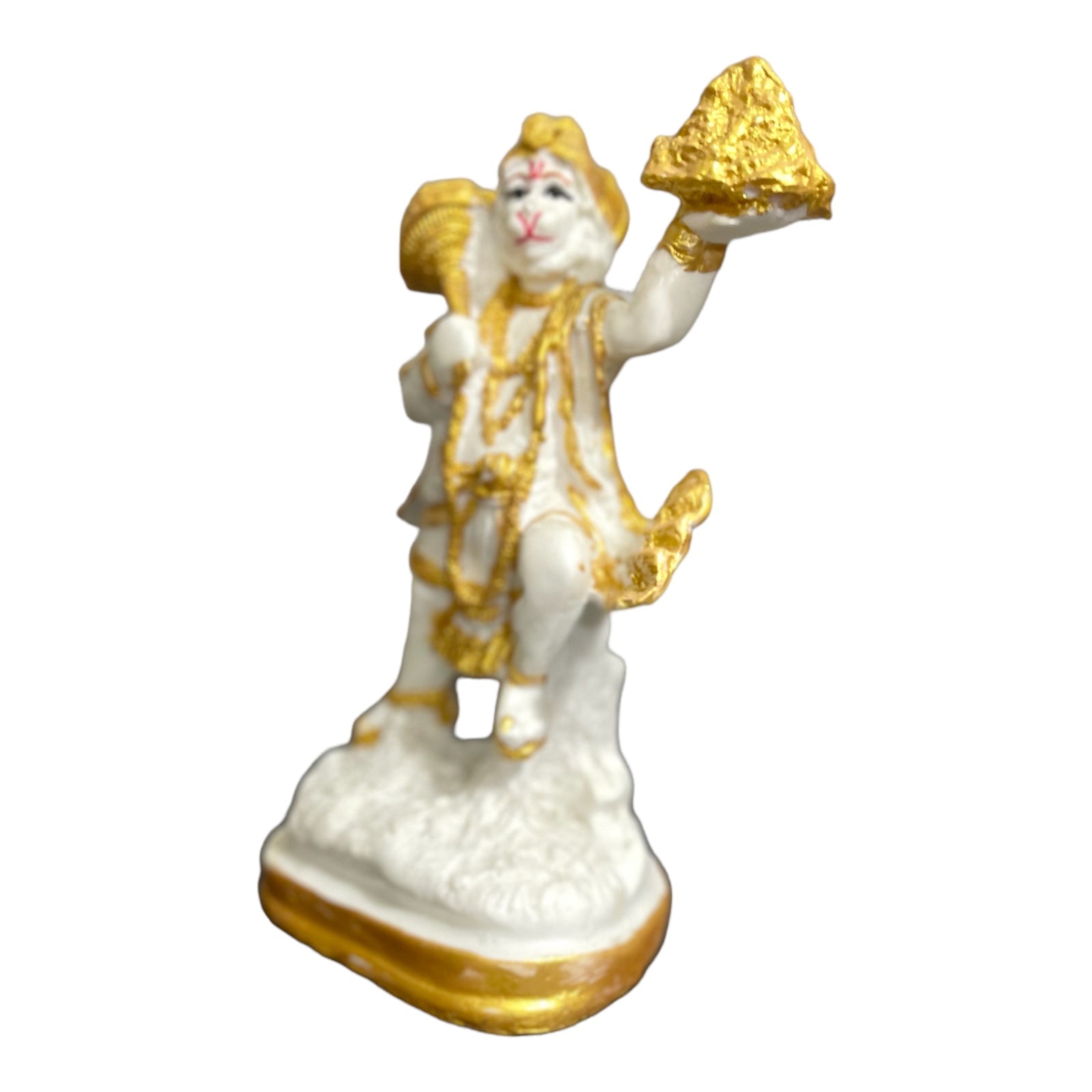 Lord Hanuman Pavansut Hanuman Parvat Marble Idol H-15 cm