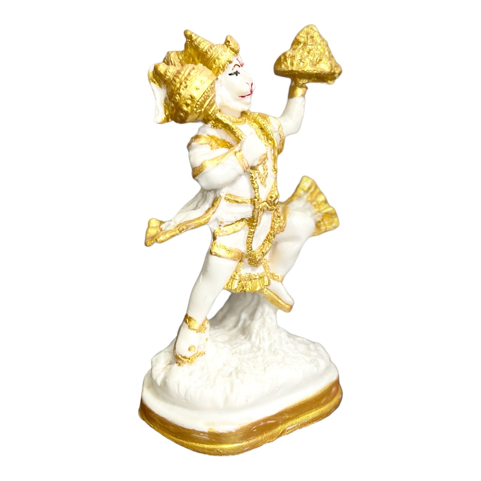 Lord Hanuman Pavansut Hanuman Parvat Marble Idol H-15 cm