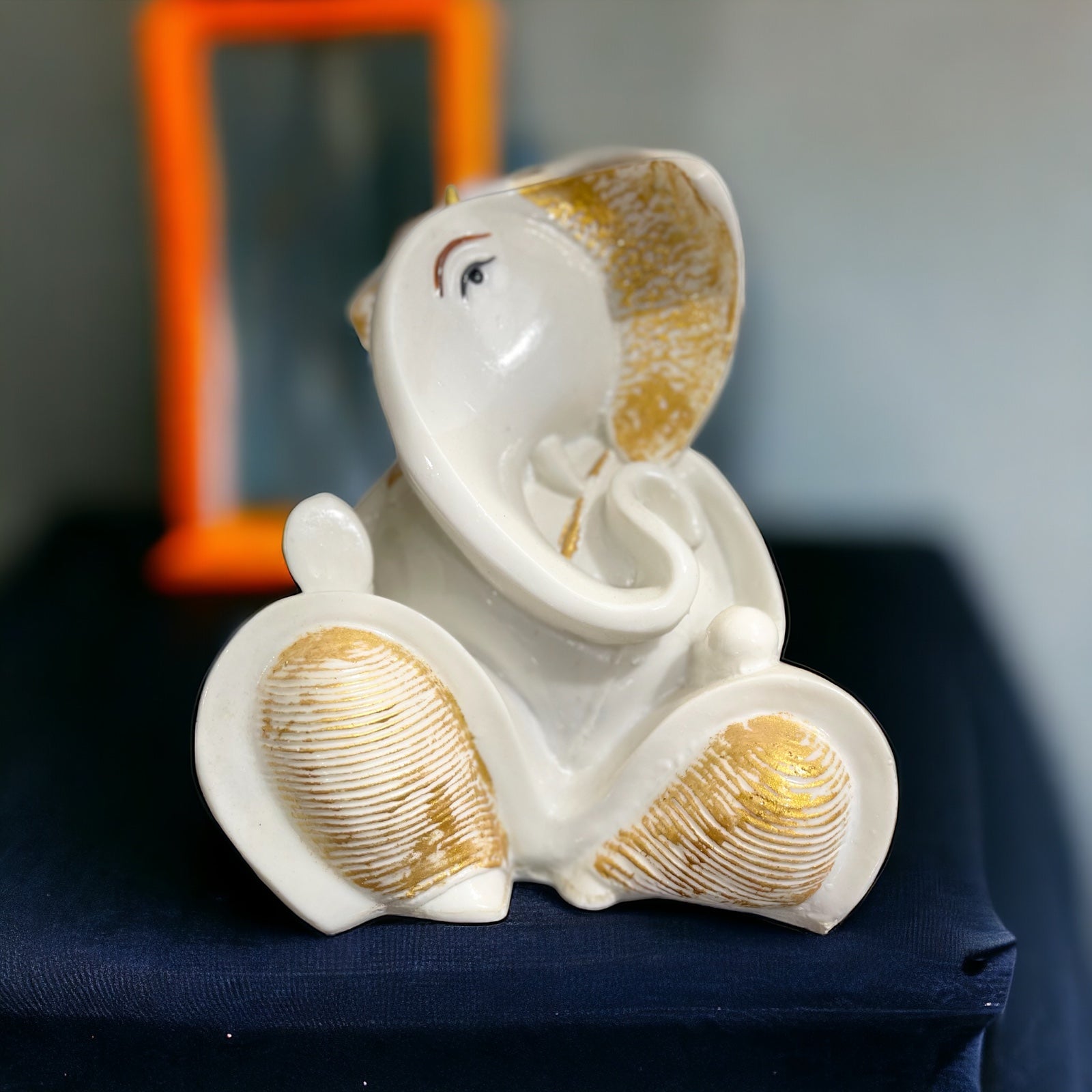 Lord Ganesha Marble Idol Best Gift for Home Office Shop Puja Ghar