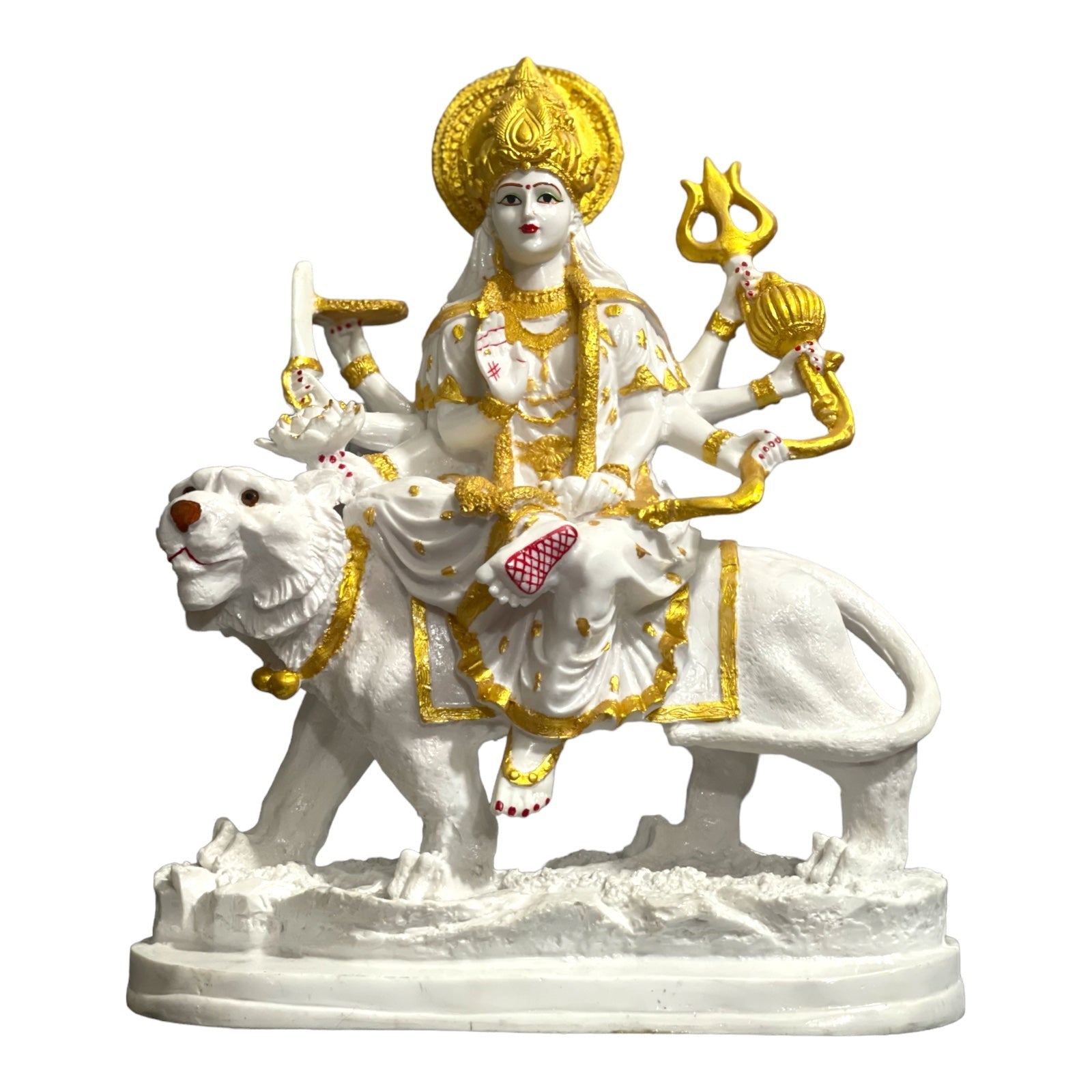 Ma Sherawali Durga Ji Mata Ji Marble Look Idol Murti 1.5 ft – H 45 cm