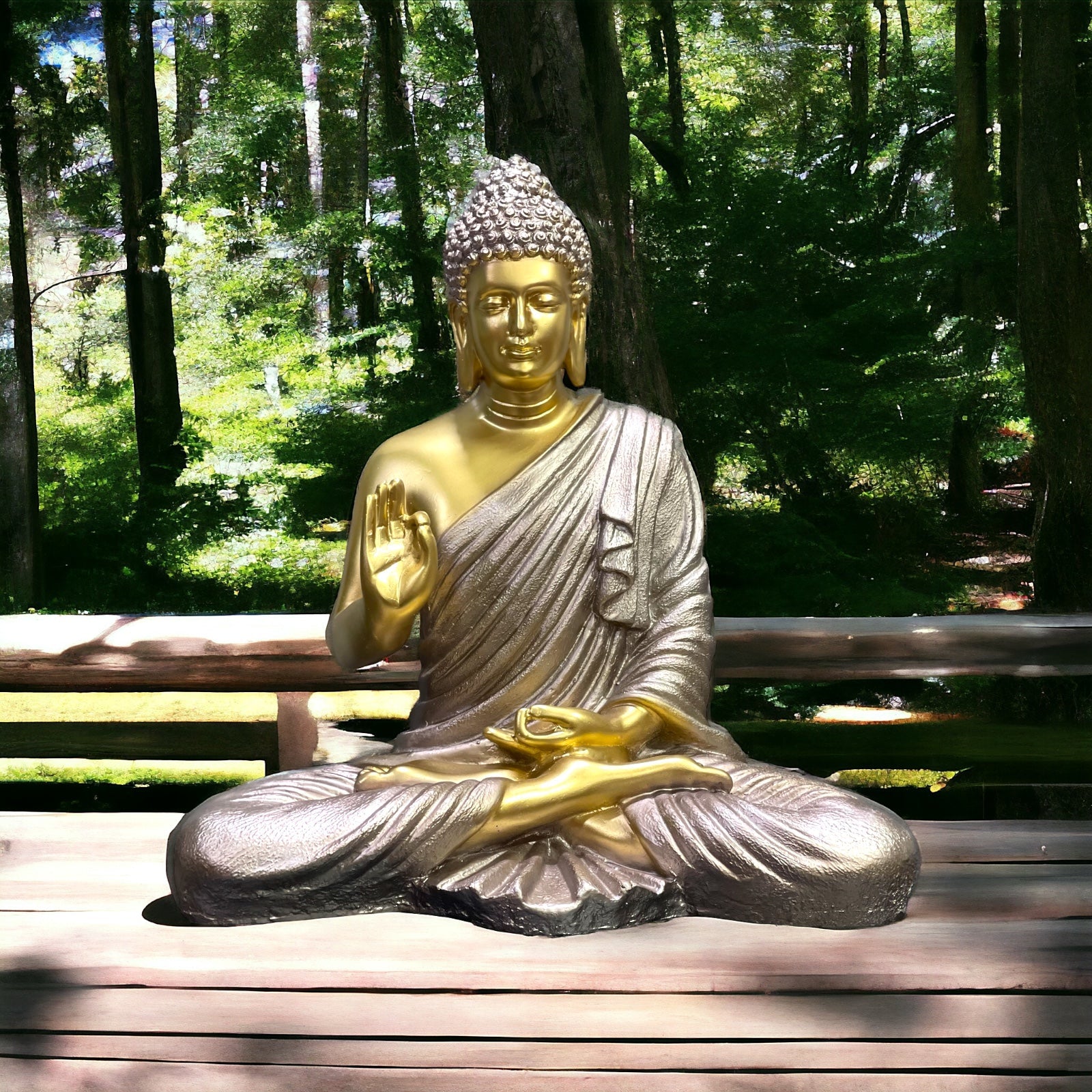 Large Meditating Buddha Statue Buddha Idol Height 55 CM