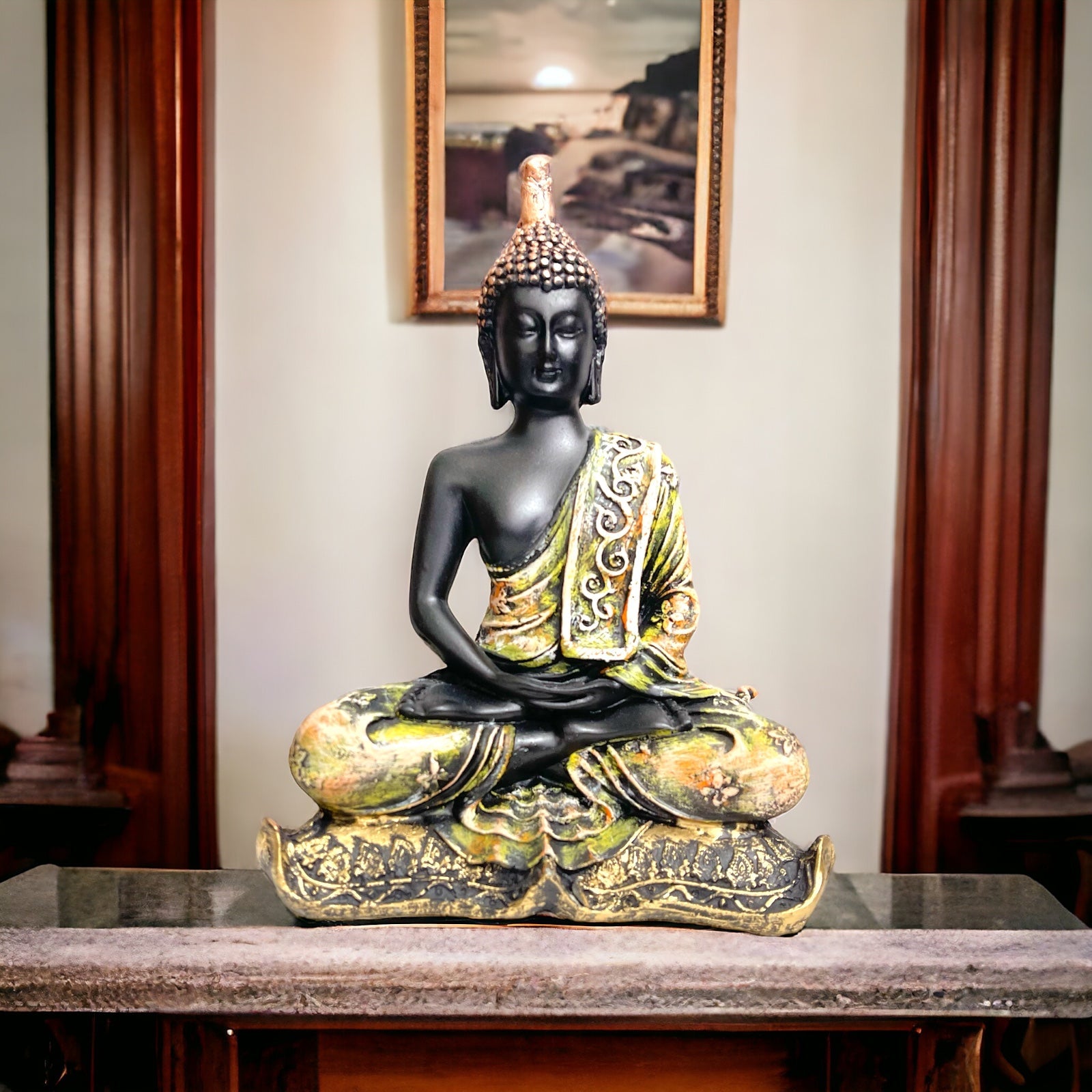 Meditating Buddha Idol Resin Statue The Best Gift for Friends H – 23 cm