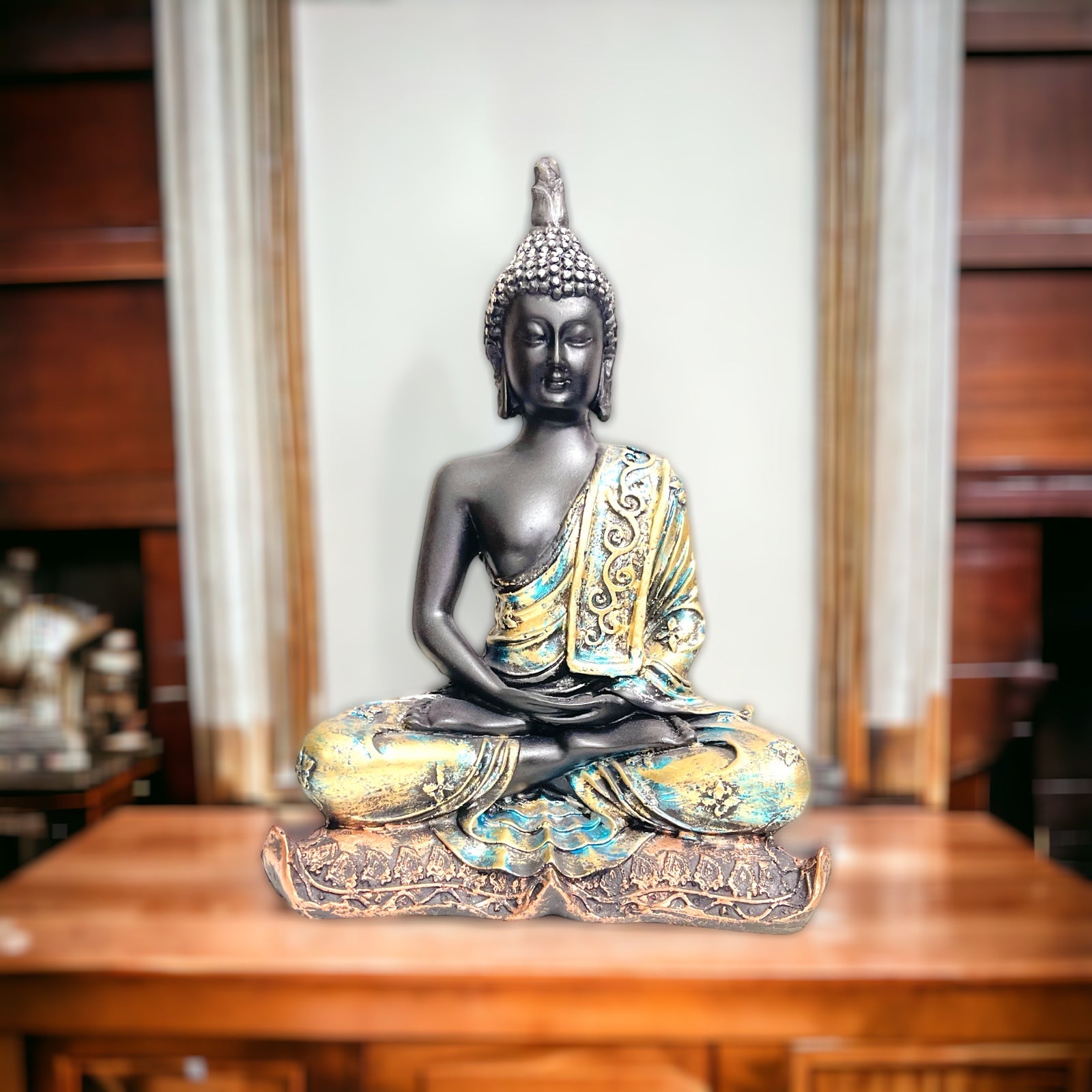 Meditating Buddha Idol Resin Statue The Best Gift for Friends H – 23 cm