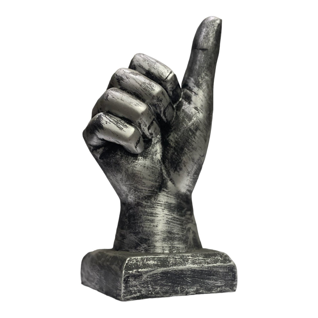 Thumbs Up Hand Resin Statue for Home Office Decor H 18 cm