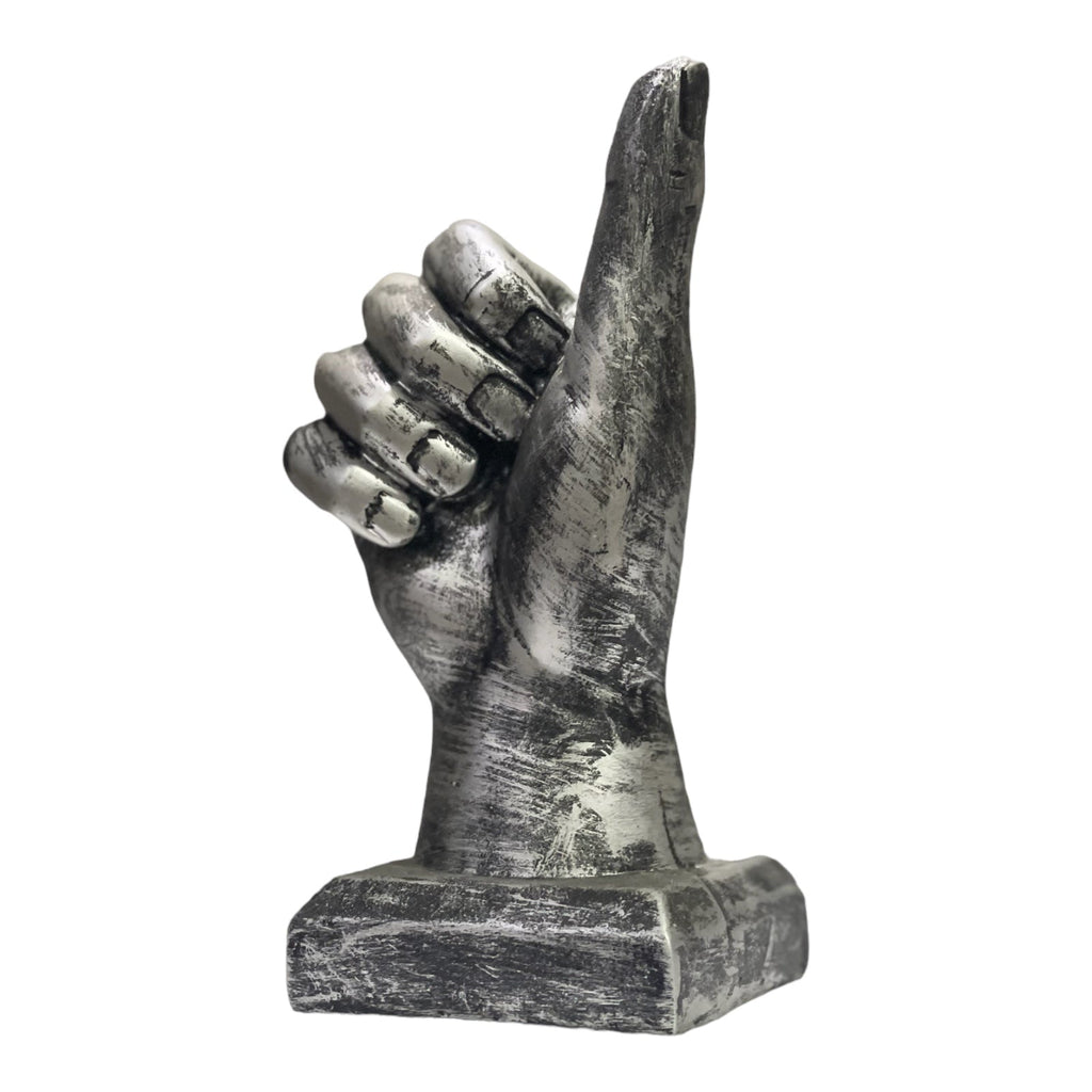 Thumbs Up Hand Resin Statue for Home Office Decor H 18 cm