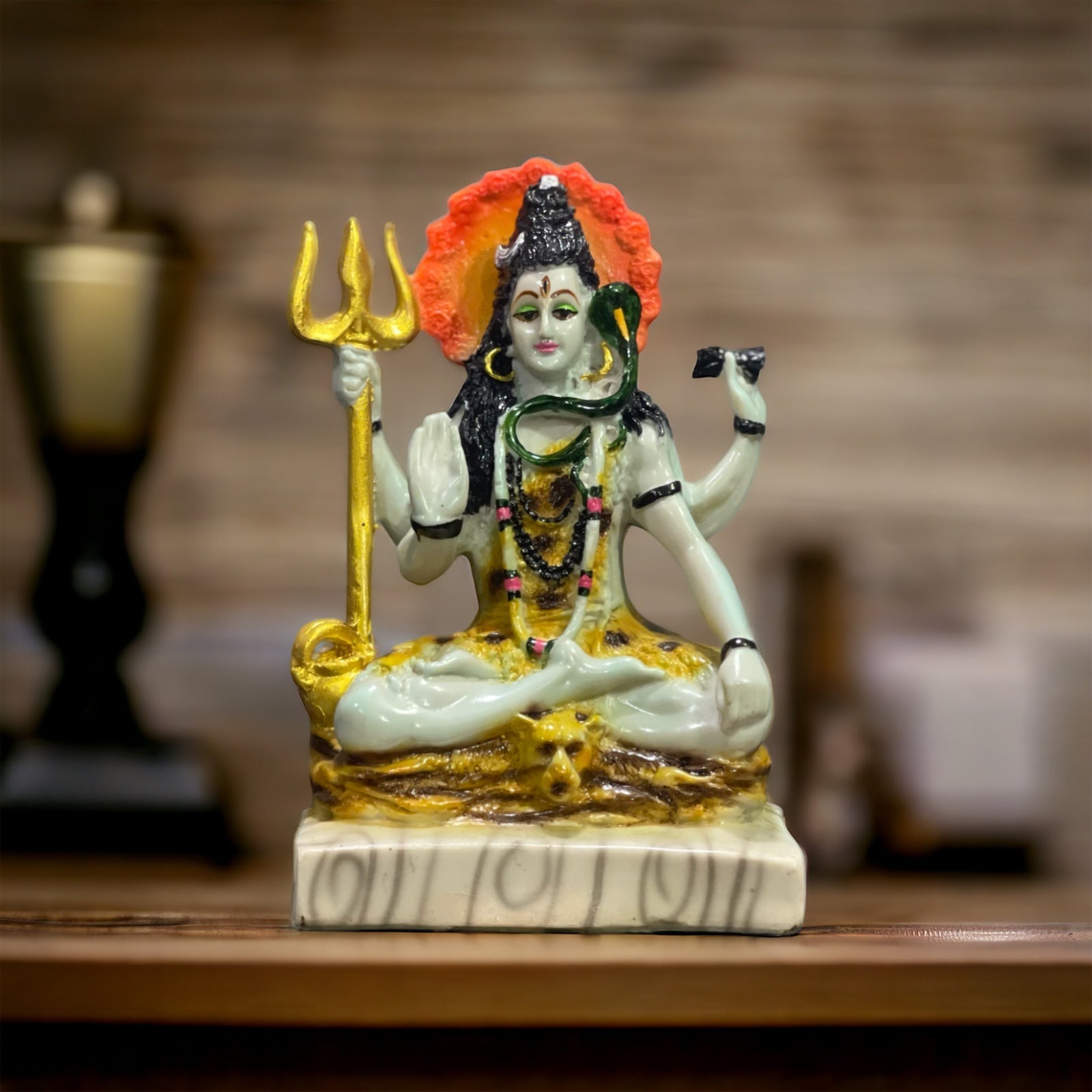 Shiva Marble Look Blessing Murti Lord Shiva Statue H- 23 cm