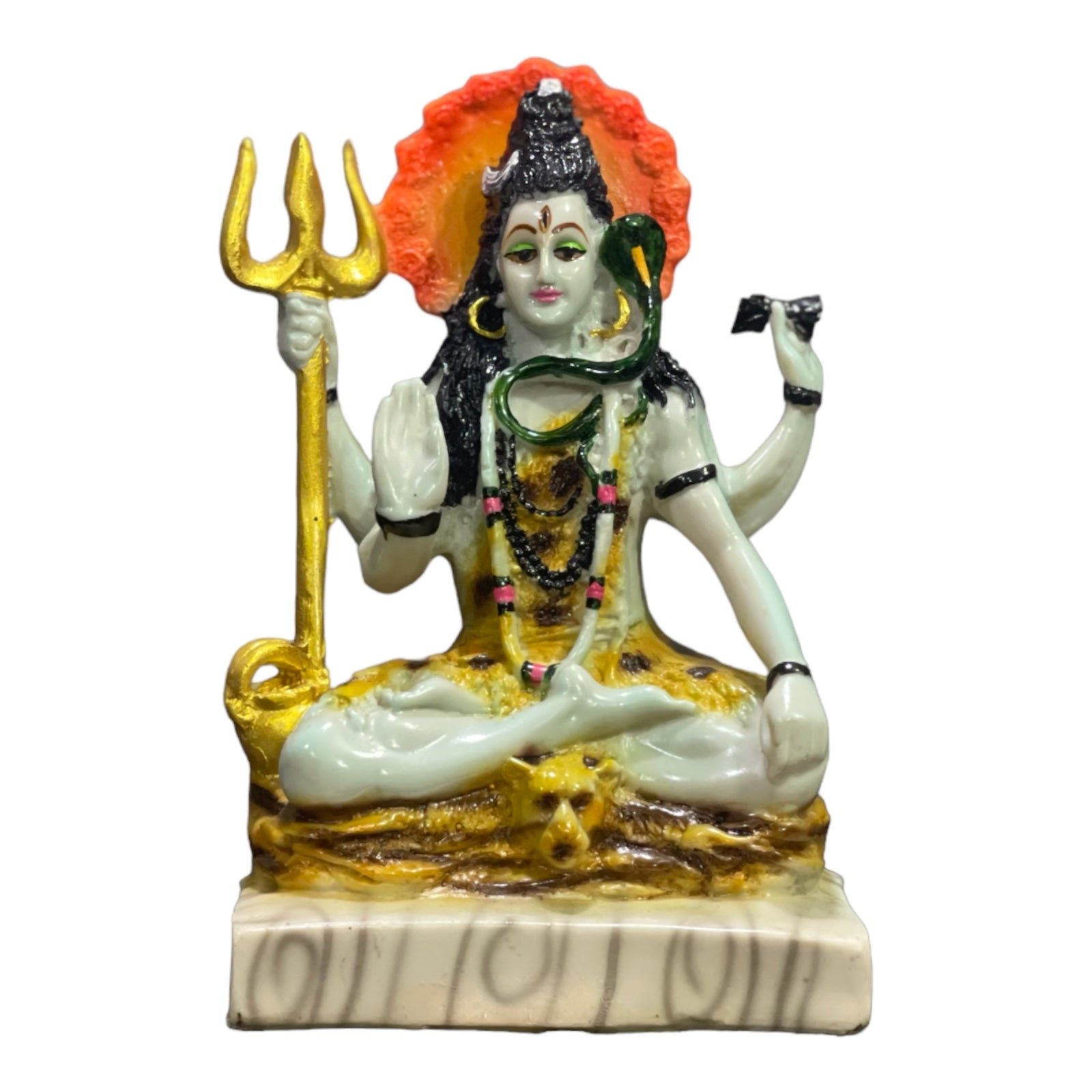 Shiva Marble Look Blessing Murti Lord Shiva Statue H- 23 cm