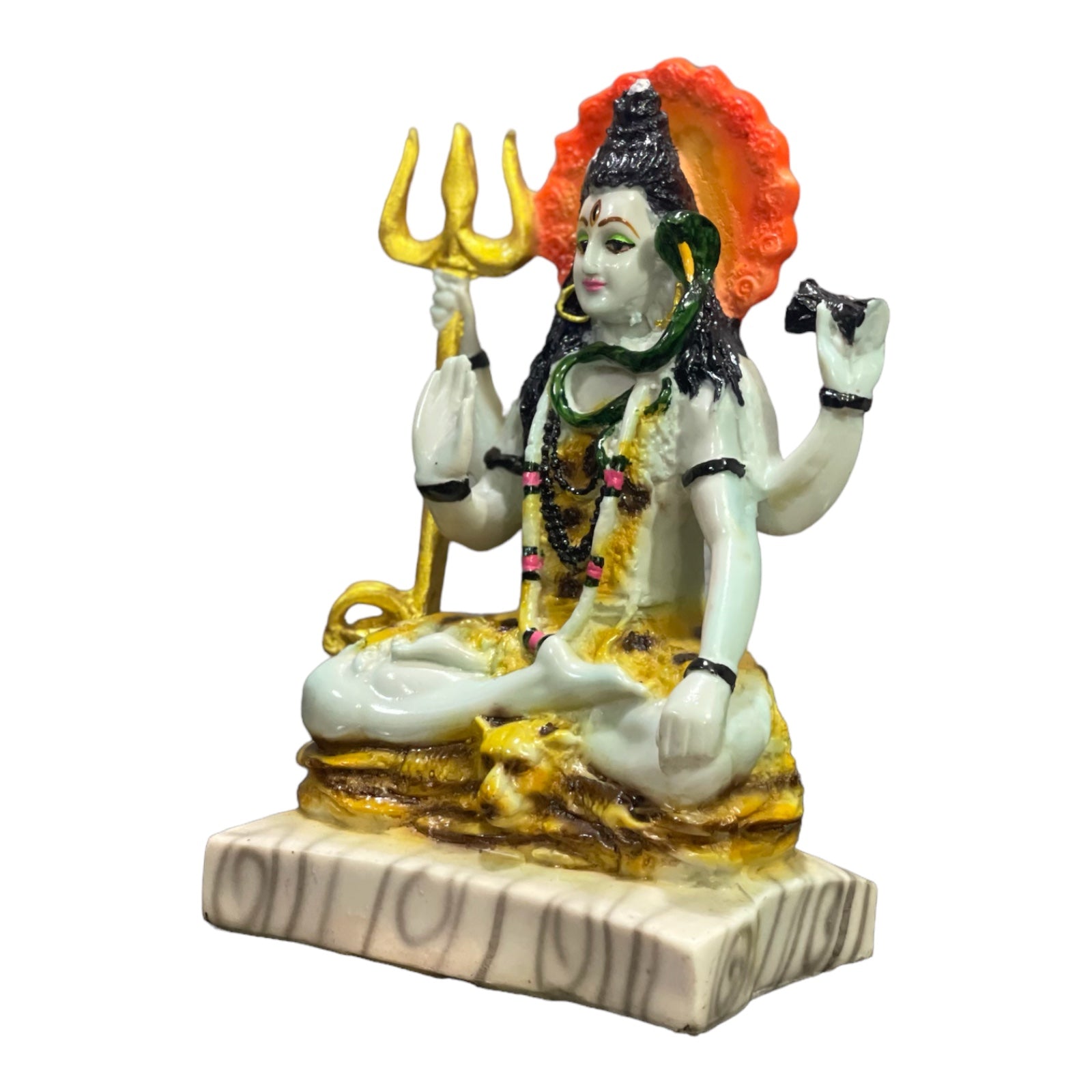 Shiva Marble Look Blessing Murti Lord Shiva Statue H- 23 cm