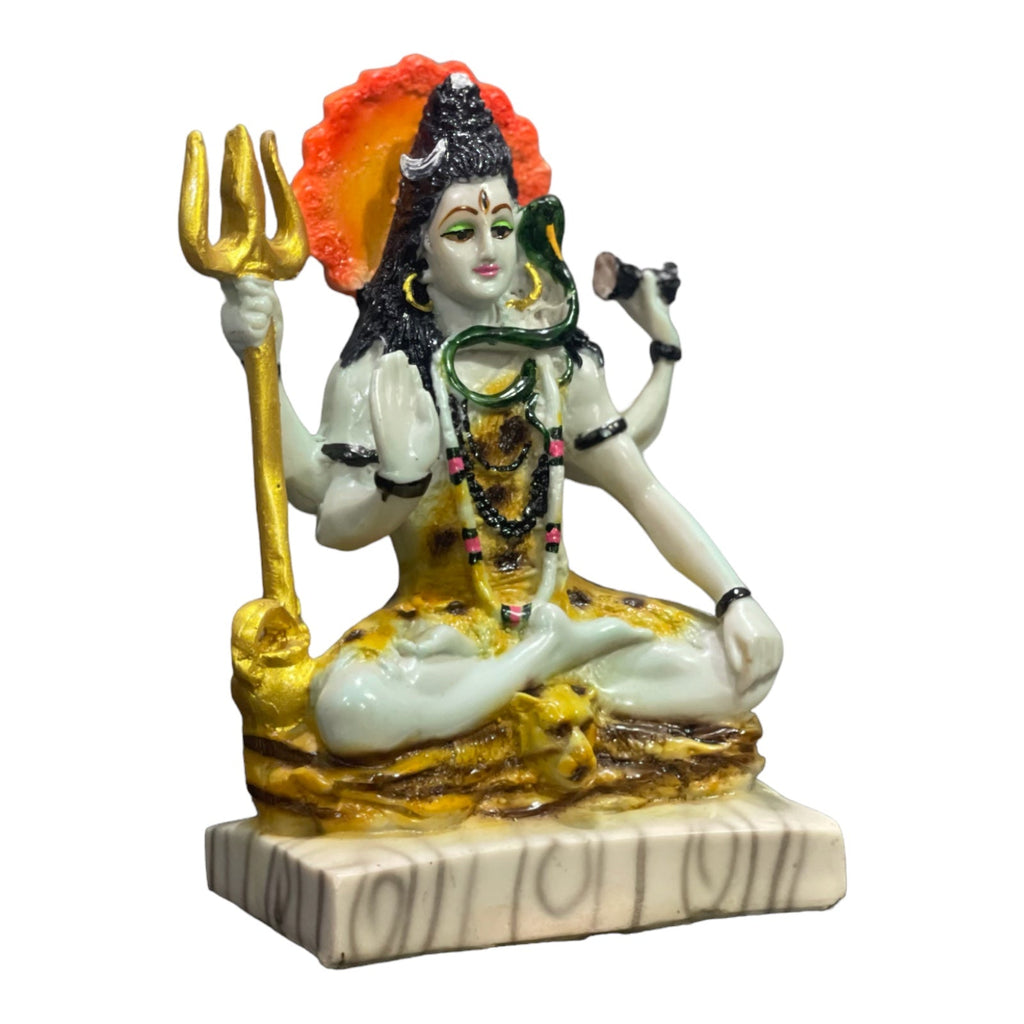 Shiva Marble Look Blessing Murti Lord Shiva Statue H- 23 cm