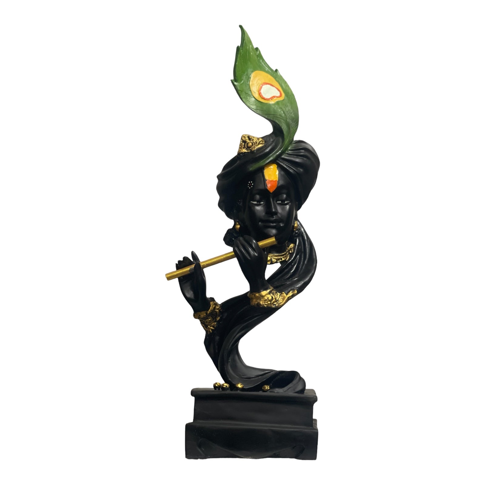 Pankh Krishan Murti Figurine Krishna Idol Antique Showpiece Kanha Statue H- 57.5 cm