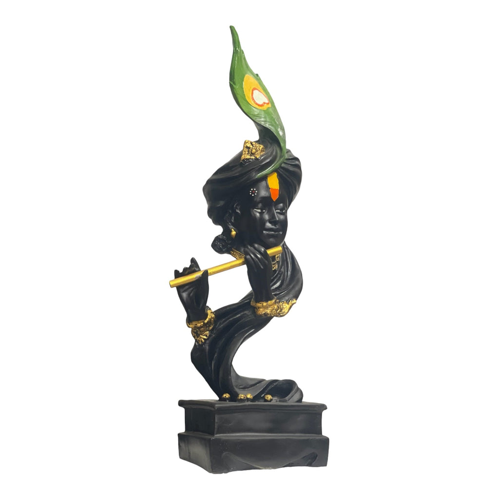 Pankh Krishan Murti Figurine Krishna Idol Antique Showpiece Kanha Statue H- 57.5 cm