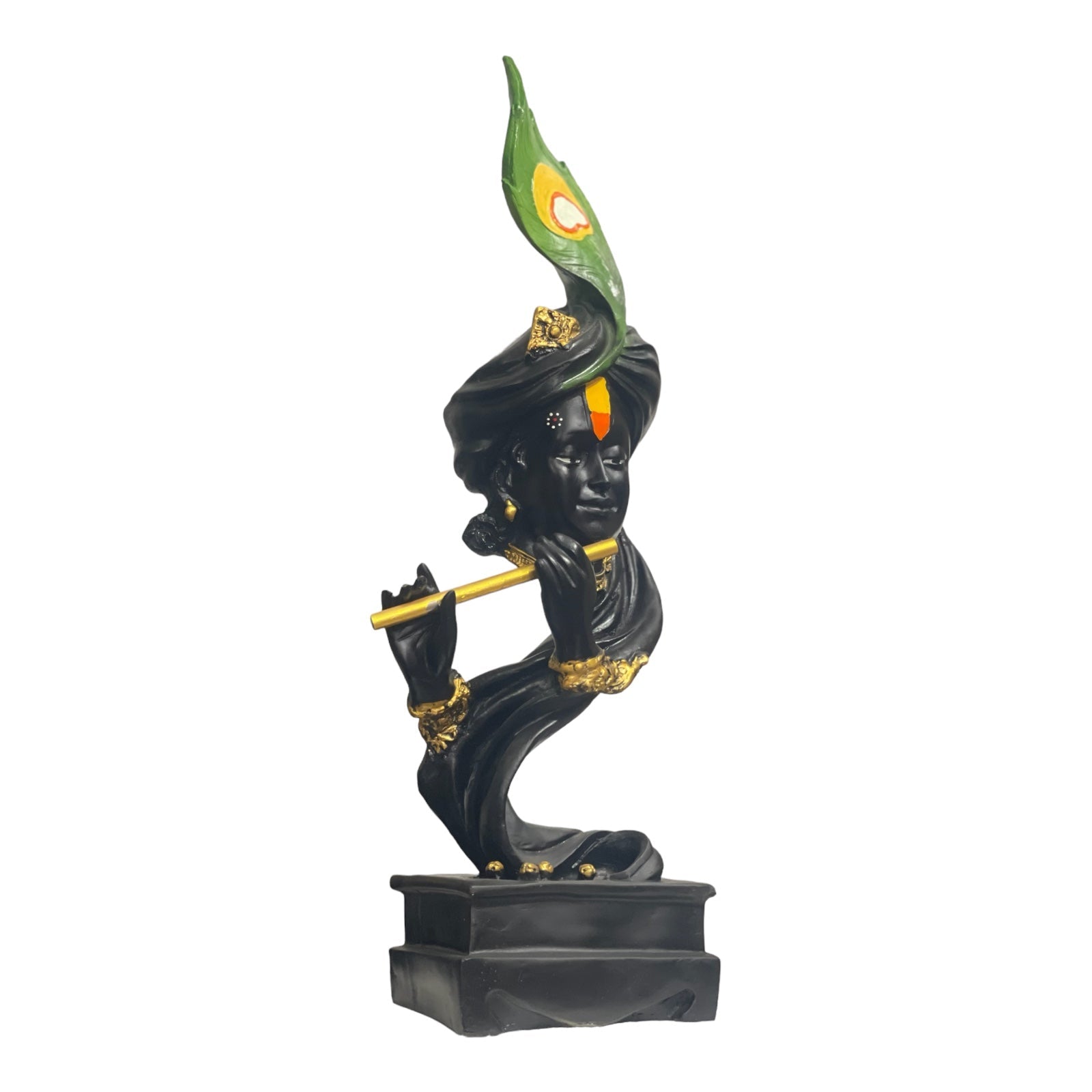Pankh Krishan Murti Figurine Krishna Idol Antique Showpiece Kanha Statue H- 57.5 cm