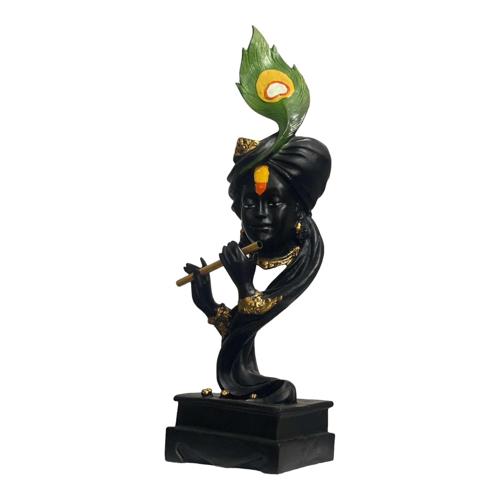 Pankh Krishan Murti Figurine Krishna Idol Antique Showpiece Kanha Statue H- 57.5 cm