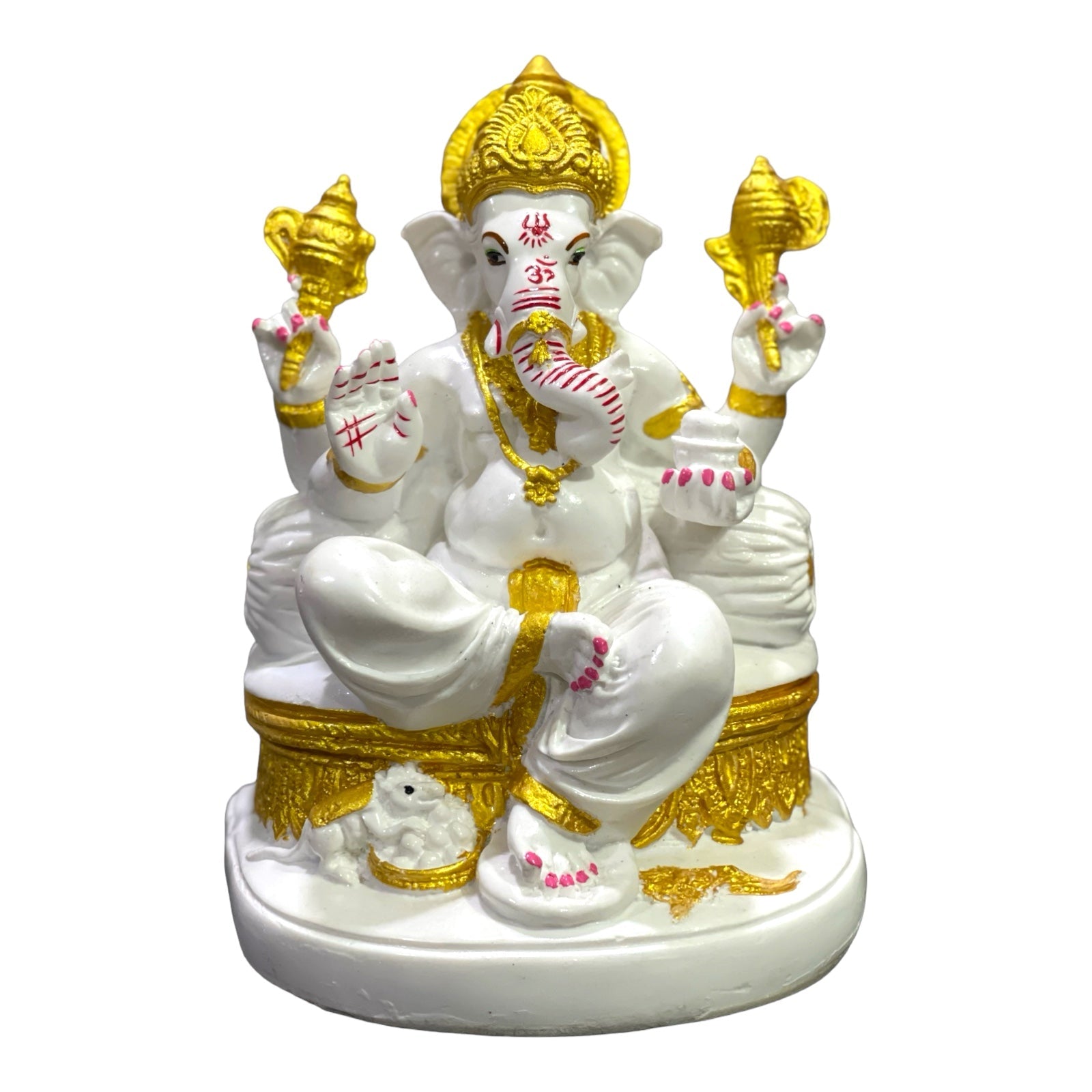 Lord Ganesh Marble Statue Best Gift For Grah Pravesh, H-20 cm