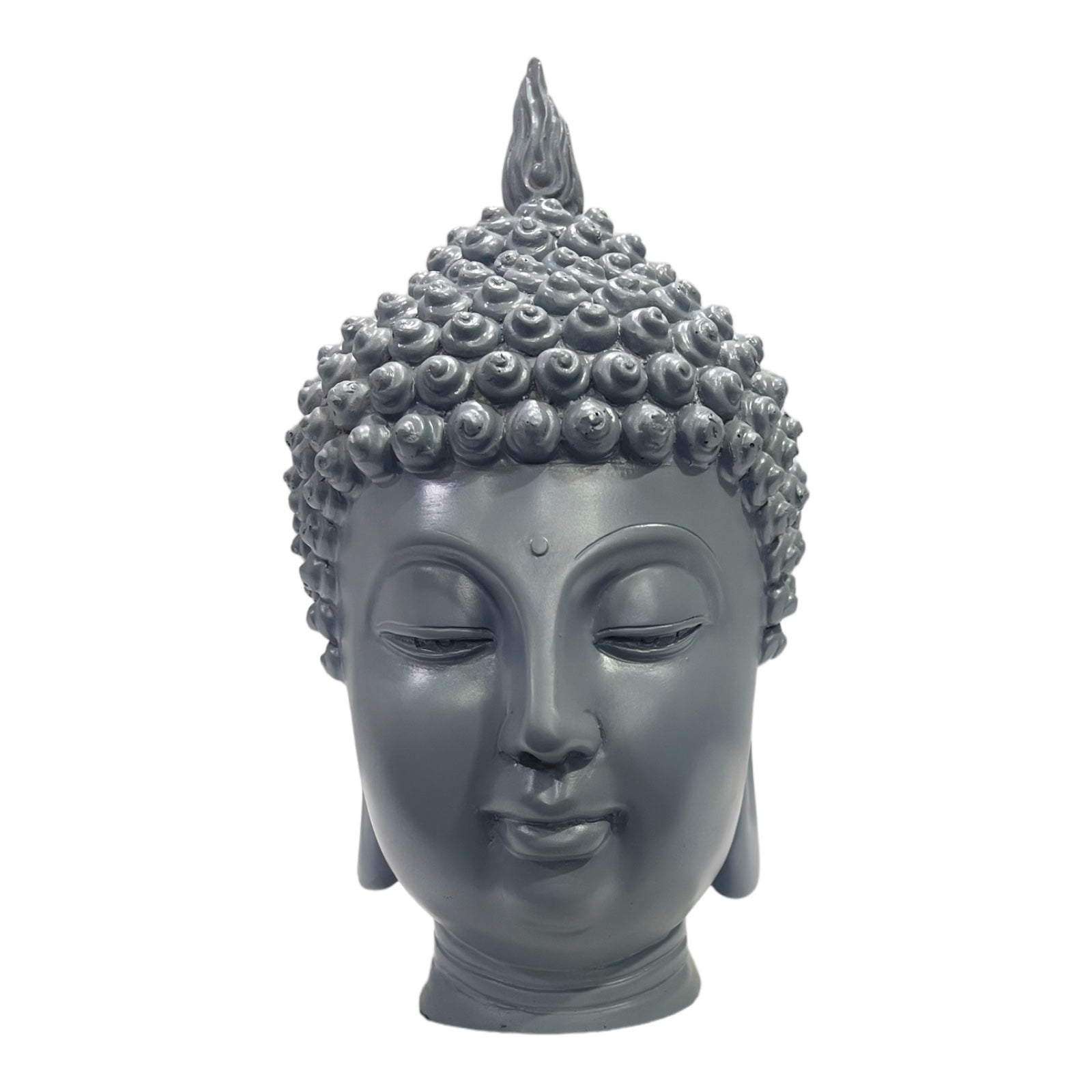 Resin Buddha Face Showpiece for Home Room Office Desk H 22 cm
