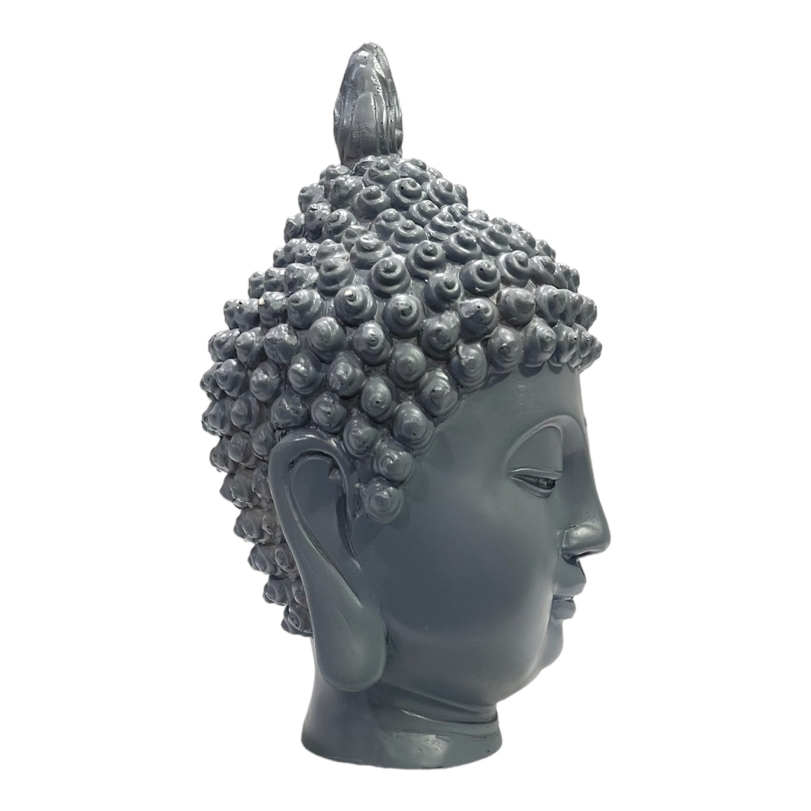 Resin Buddha Face Showpiece for Home Room Office Desk H 22 cm