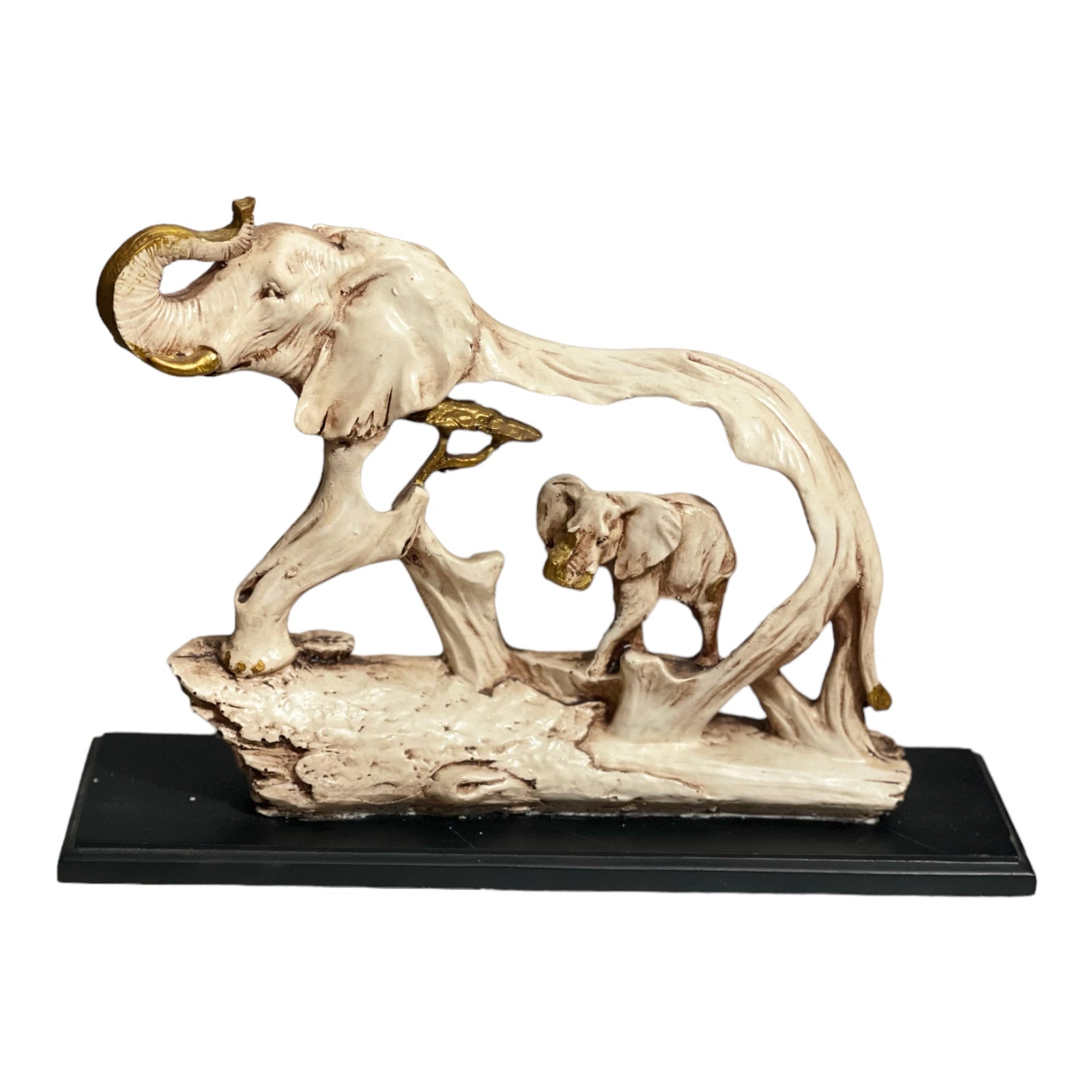 Shadow Elephant Showpiece Elephant in Elephant Statue Home Décor Height 16 CM