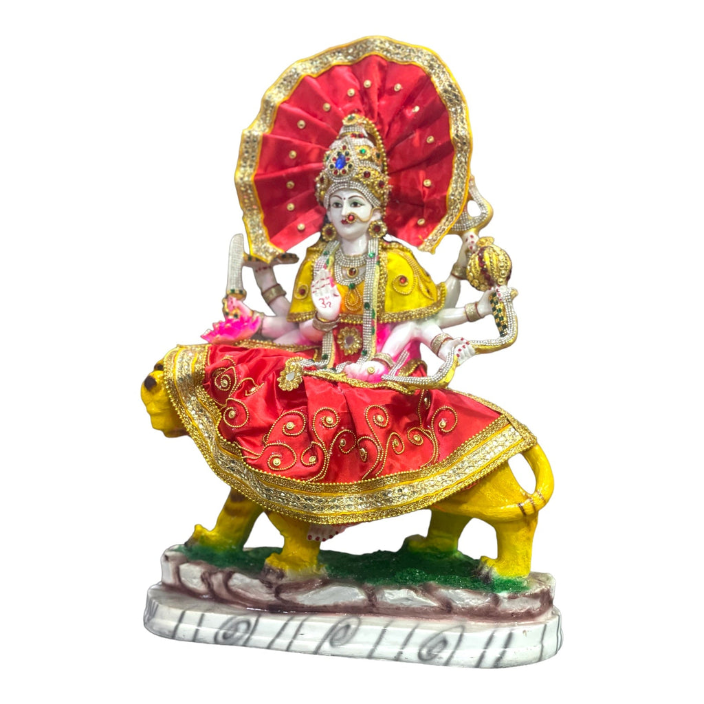Ma Sherawali Durga Ji Mata Ji Marble Look Idol Murti 1.5 ft – H 45 cm