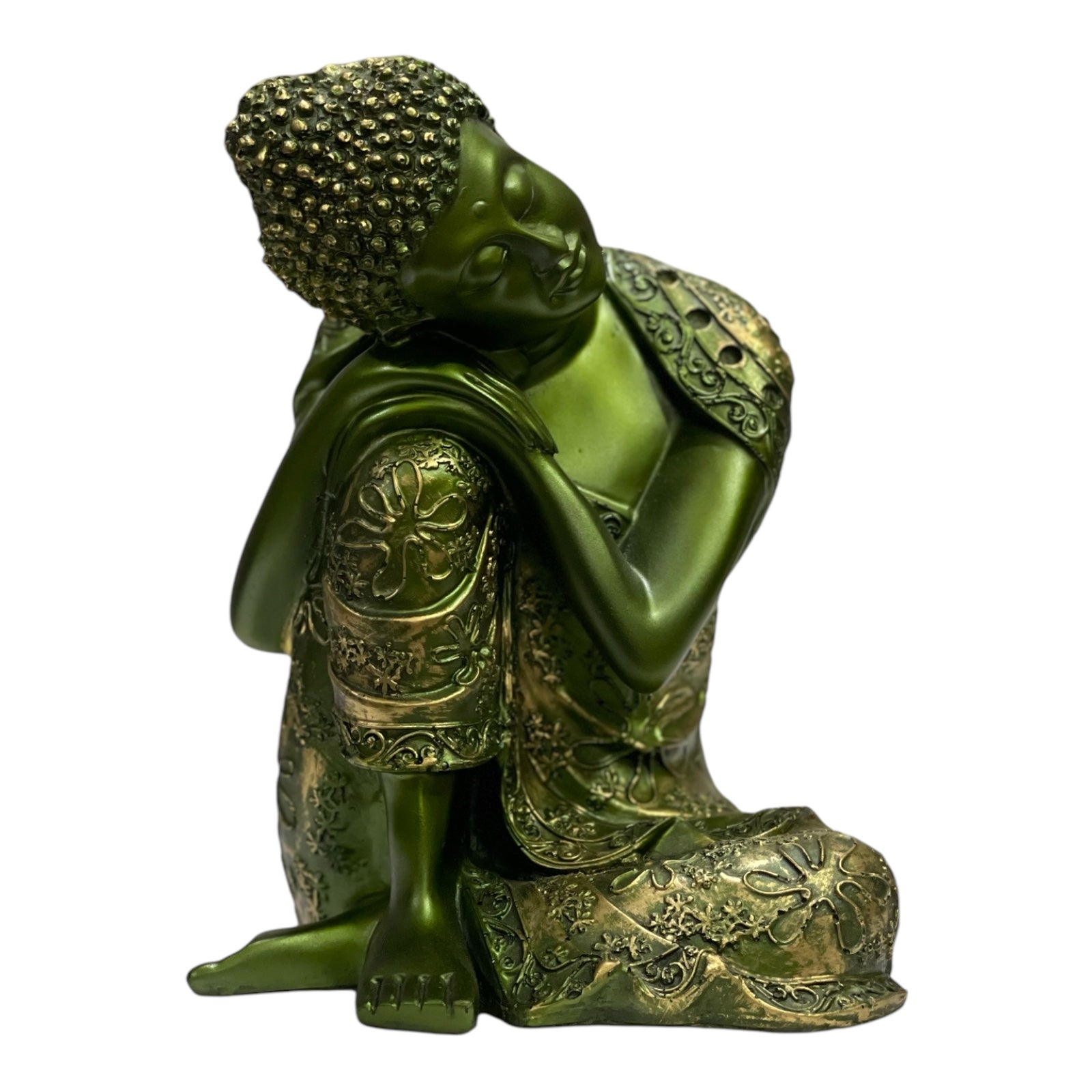 Buddha Resting on Knee Statue Height 21 cm