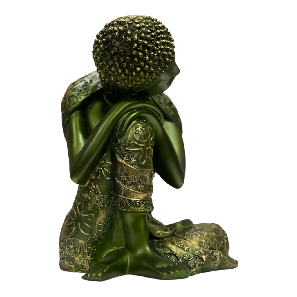 Buddha Resting on Knee Statue Height 21 cm