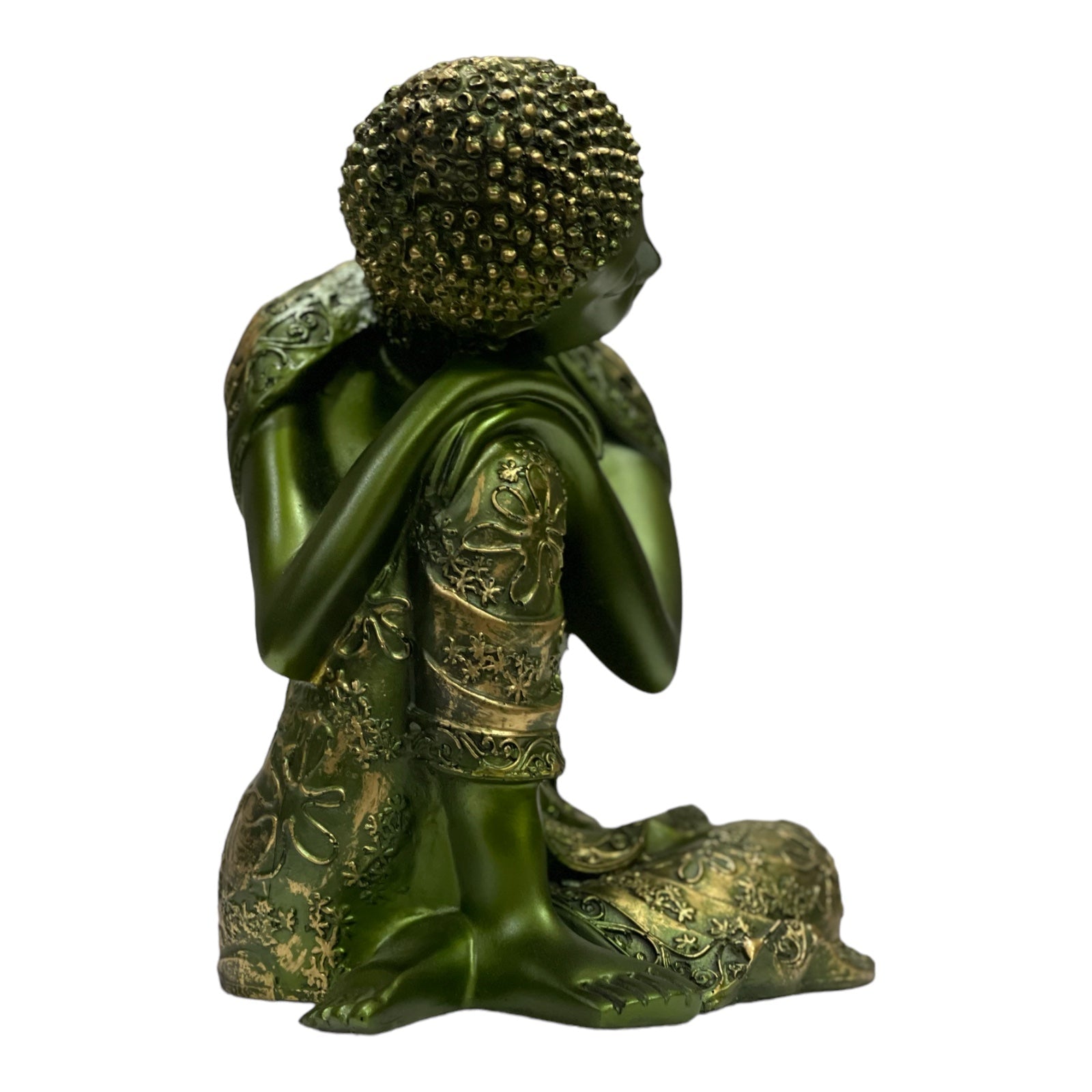 Buddha Resting on Knee Statue Height 21 cm