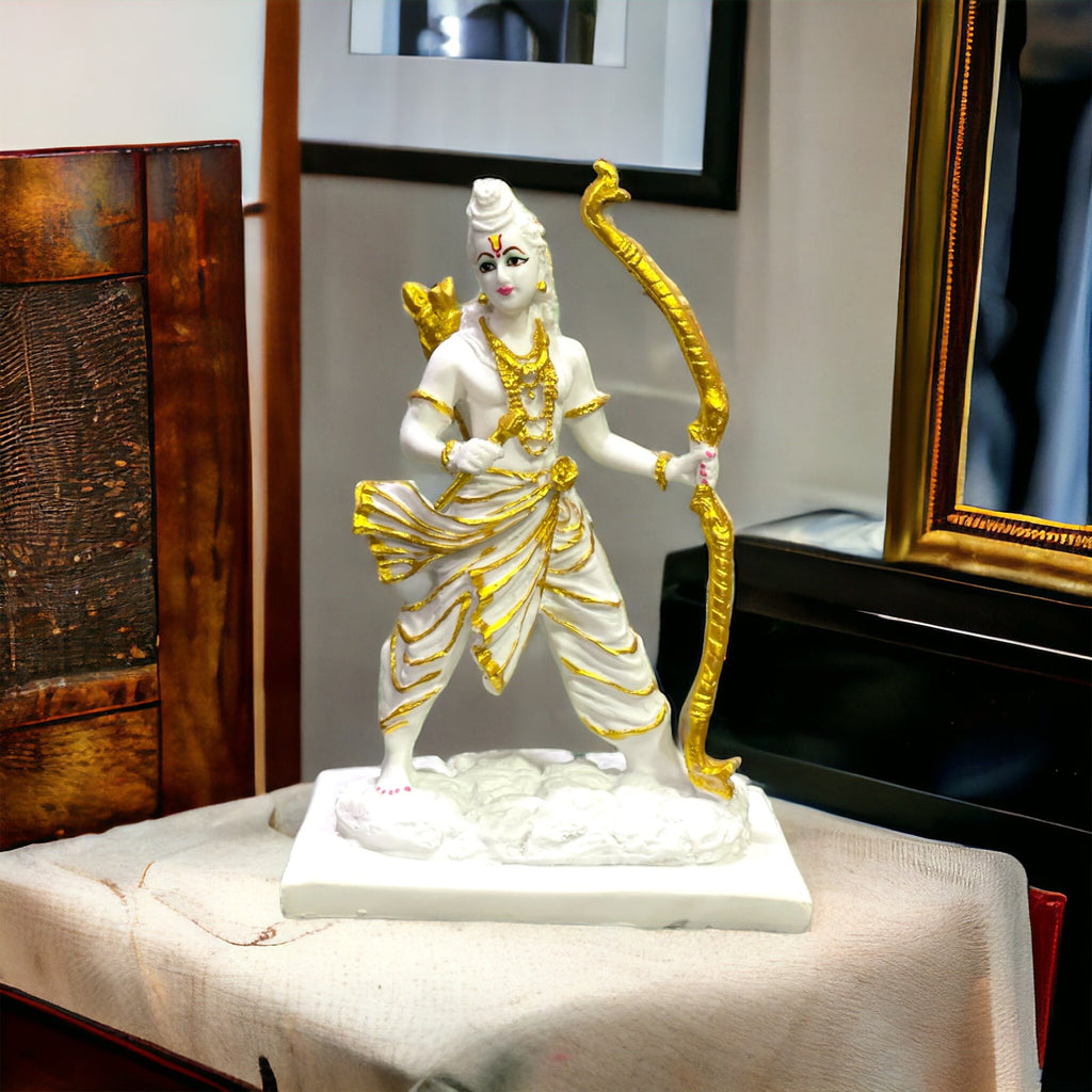 Shree Ram Ji Shri Ram Murti Idol Statue – Home Decor Marble Look Murti H 34 cm